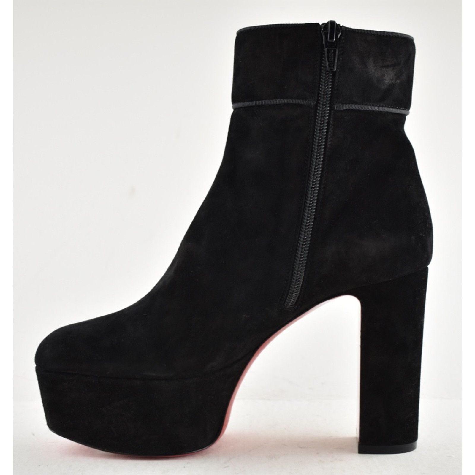 Christian Louboutin Christian Louboutin Protorlato 110 Black Suede Platform Size US 7 / IT 37 - 9 Thumbnail