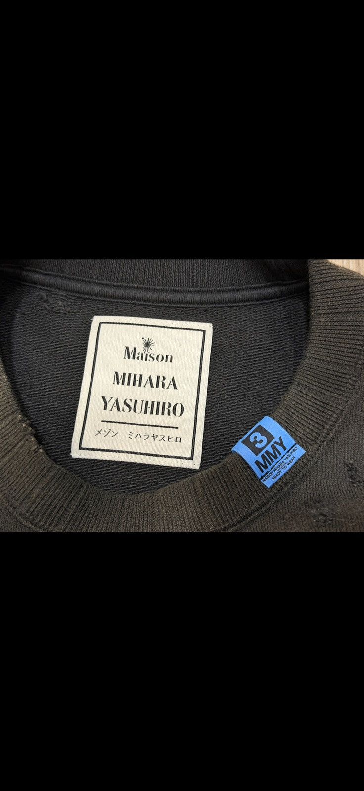 Maison MIHARA YASUHIRO Maison Mihara Yasuhiro Distressed Sweatshirt Size US L / EU 52-54 / 3 - 10 Thumbnail