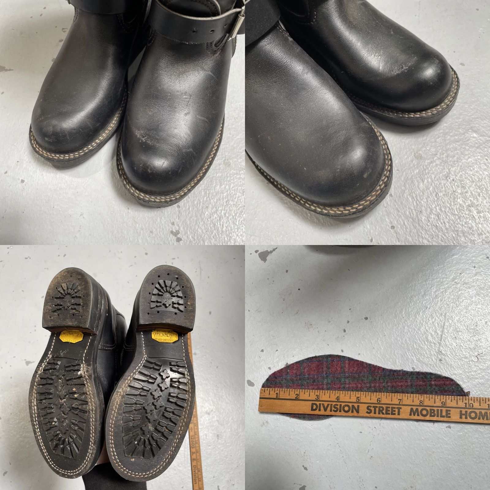 Vintage Langlitz Leather Motorcycle Biker Boots Mens? Womens? 6.5 D Black US Made USA Vintage 90s Leather Shoe Size US 7 / IT 37 - 9 Thumbnail