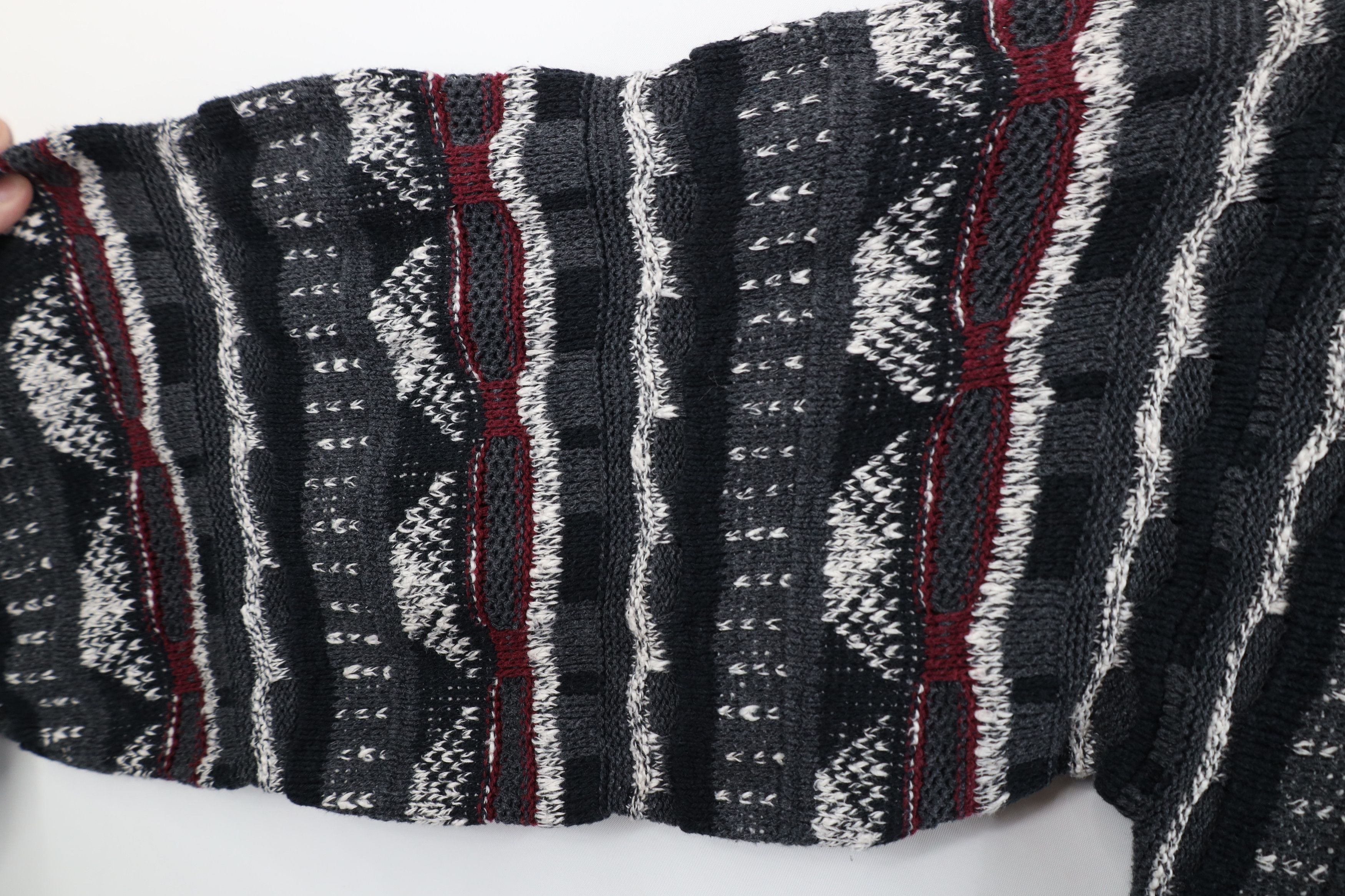 Vintage Vintage 90s Coogi Style Striped Knit Crewneck Sweater Size US XL / EU 56 / 4 - 6 Thumbnail
