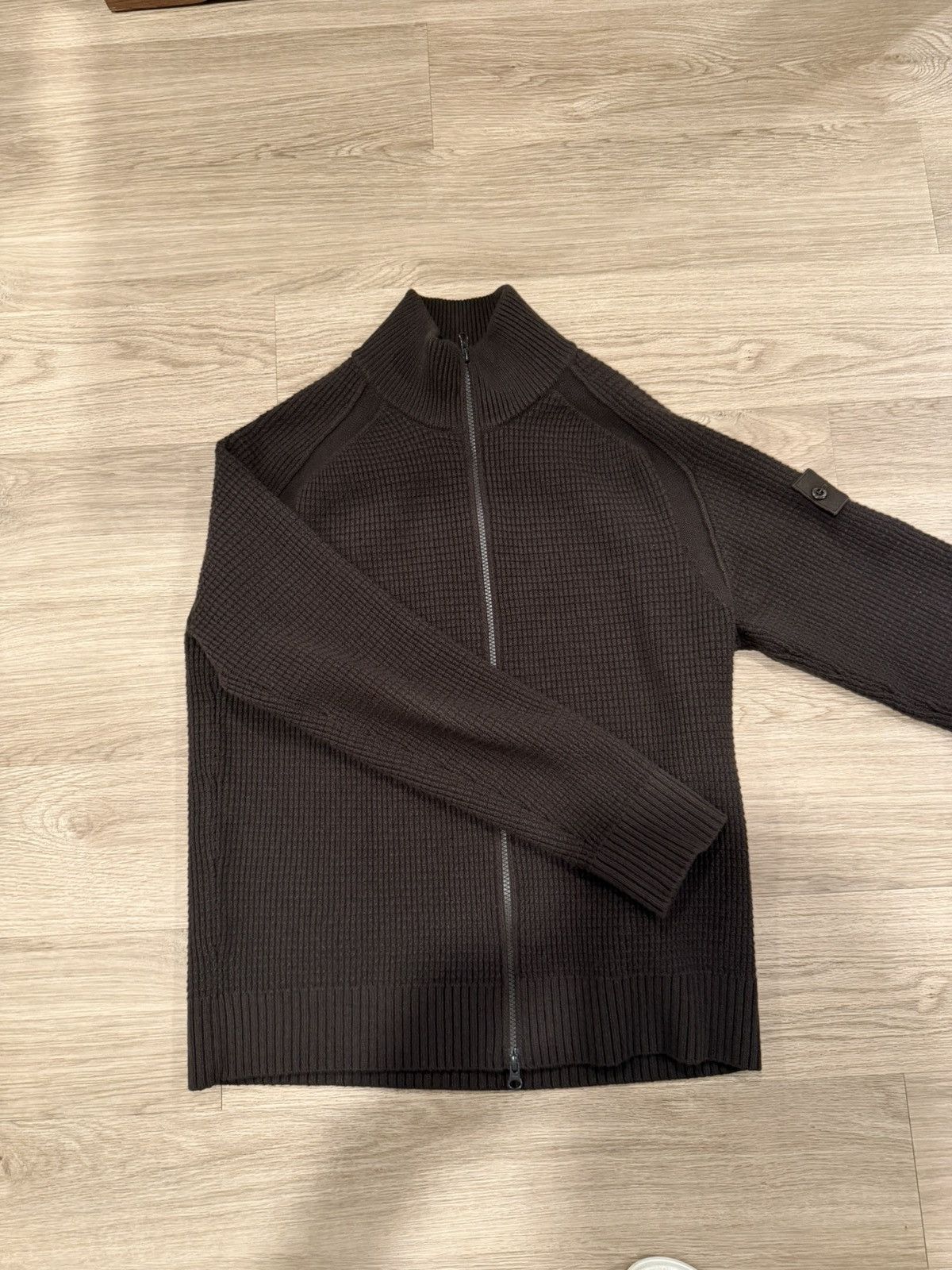 Stone Island Ghost Waffle-Knit Virgin Wool Zip-Up Cardigan Size US M / EU 48-50 / 2 - 2 Thumbnail