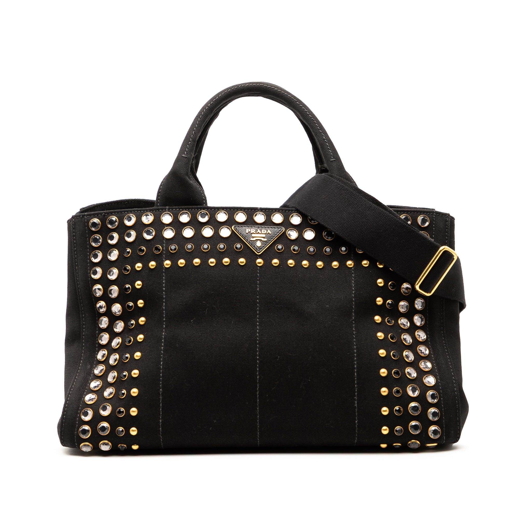 Prada Canvas Canapa Bijoux Satchel Size ONE SIZE - 1 Thumbnail