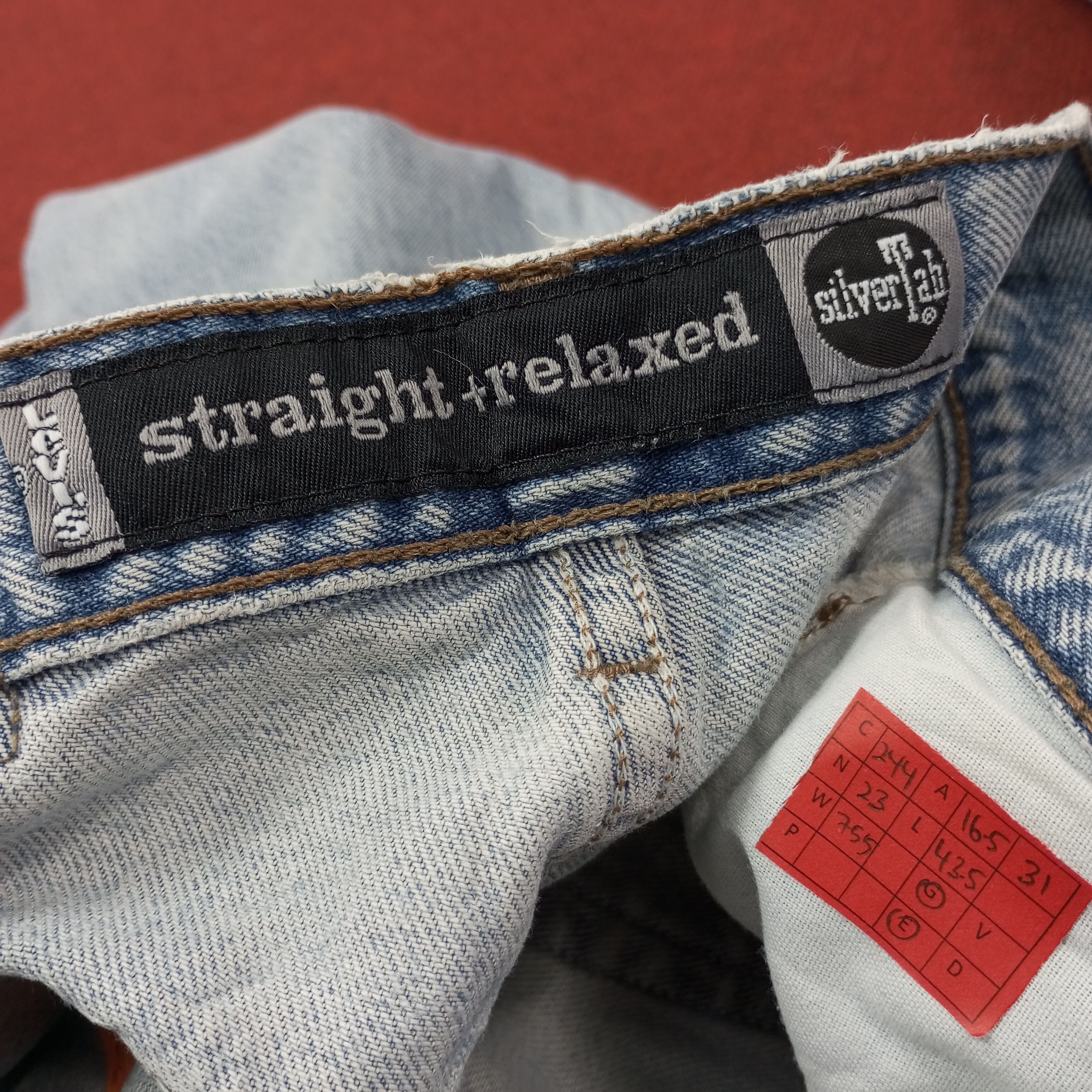 Levi's Levis Straight Relaxed Silver Tab Distressed Jeans c244n23 Size US 32 / EU 48 - 13 Thumbnail