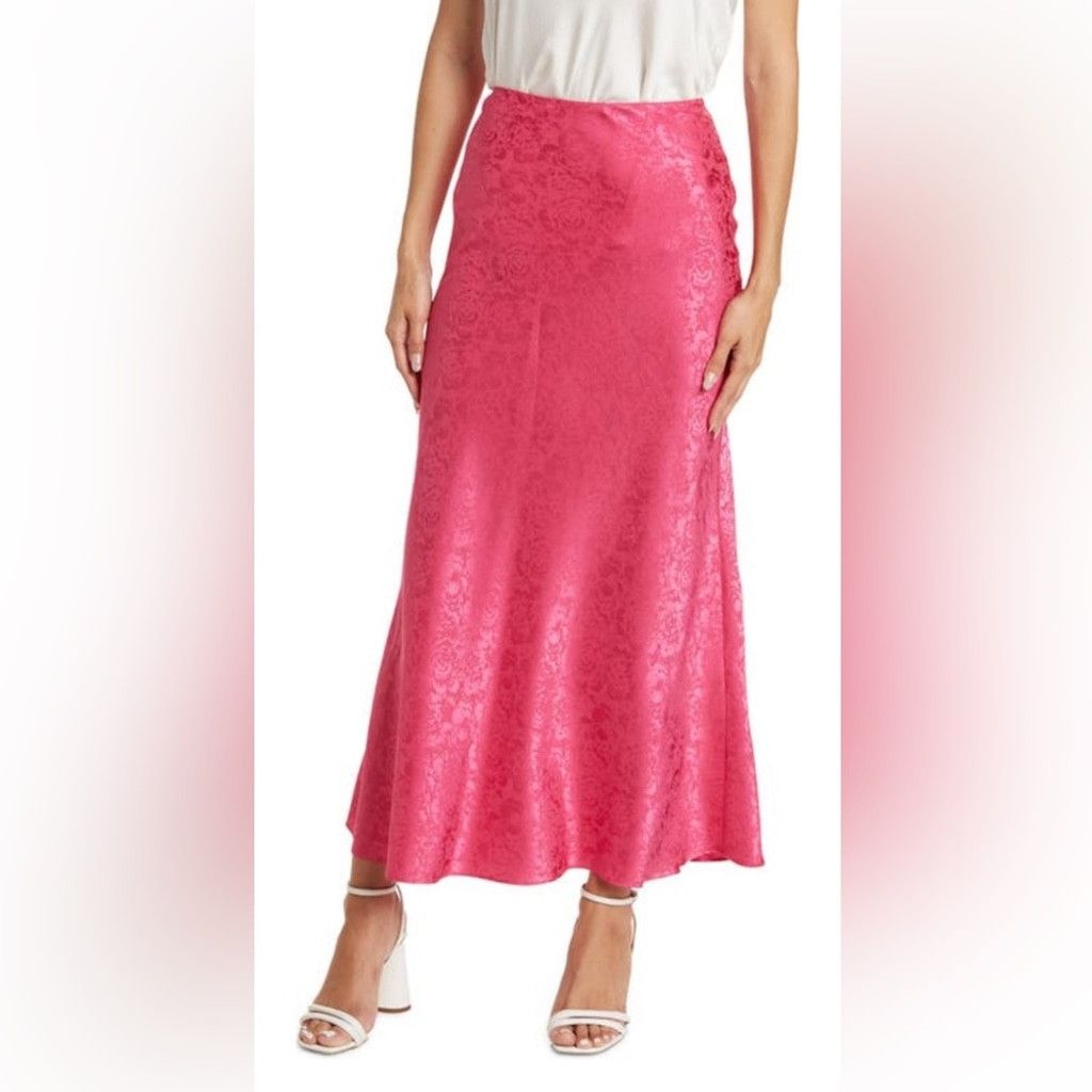 Ronny Kobo Ronny Kobo Mae Floral Pink Maxi Slip Skirt Size 28" / US 6 / IT 42 - 1 Preview
