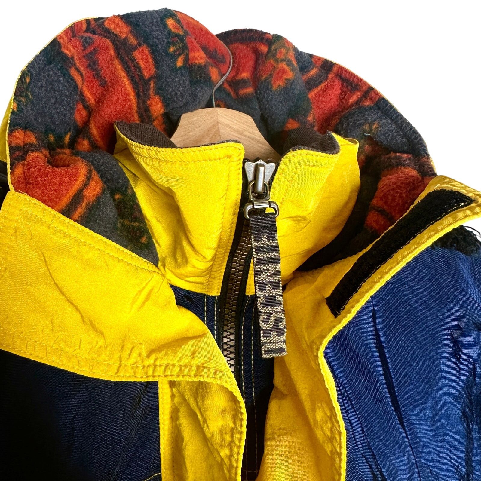 Descente Descente 90s Rare VNTG HalfZip Yellow Parka Aztec Ski Jacket Size US M / EU 48-50 / 2 - 13 Thumbnail