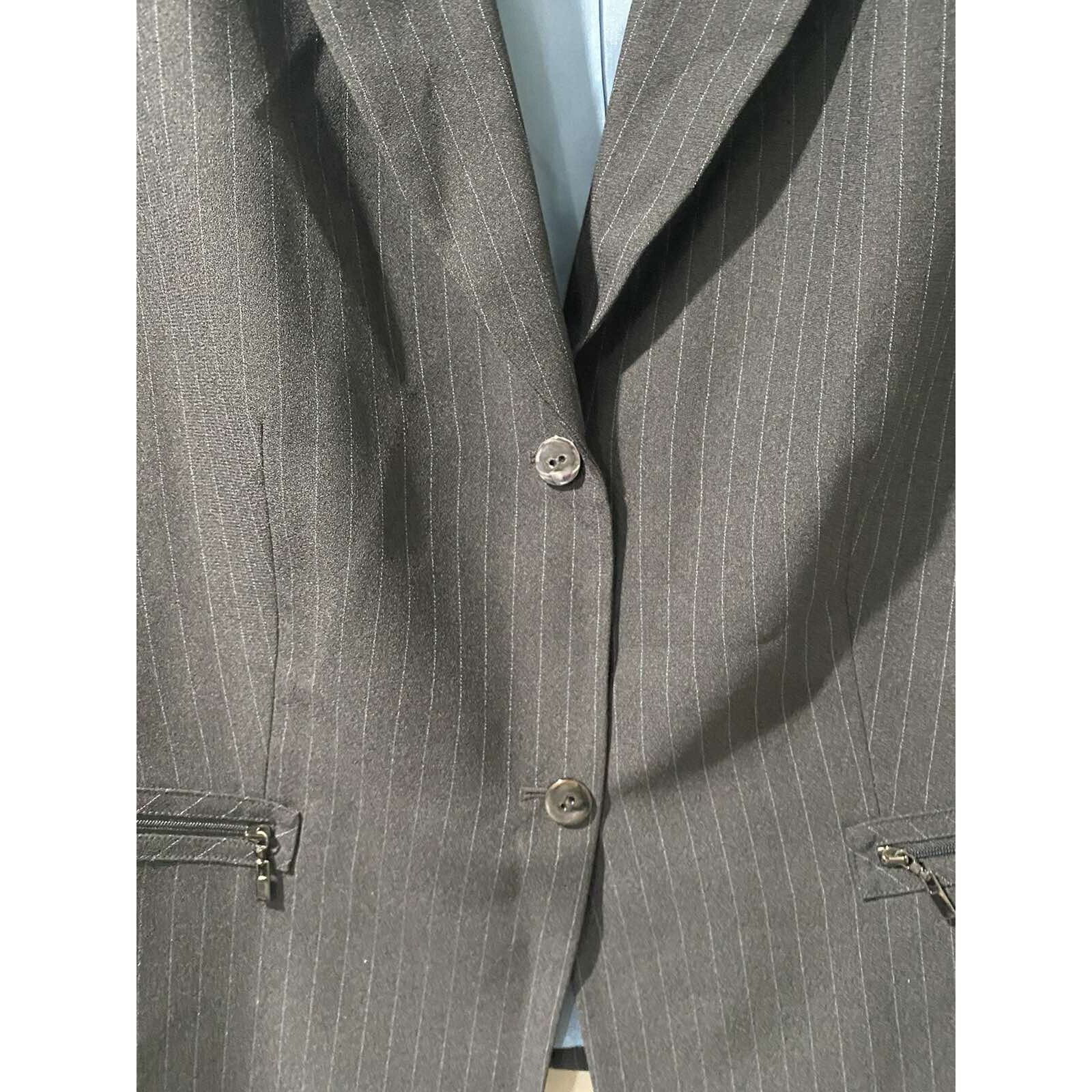 Elie Tahari Tahari Arthur Levine Button Blazer Jacket Size 22W A001622 Size XXL / US 16-18 / IT 52-54 - 3 Thumbnail