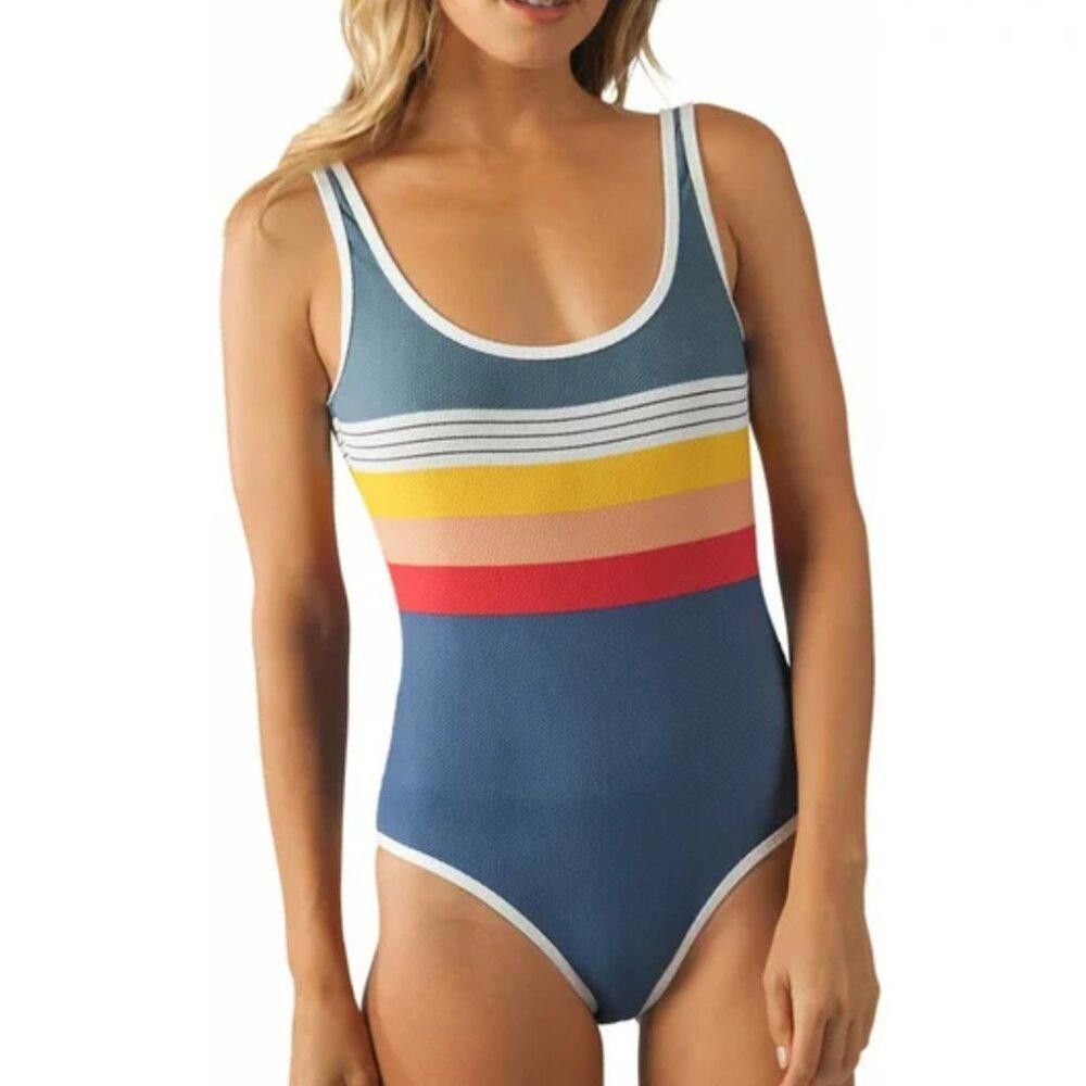 Rip Curl NWT Rip Curl Beach Street One Piece Swimsuit Large Blue Size ONE SIZE - 1 Thumbnail