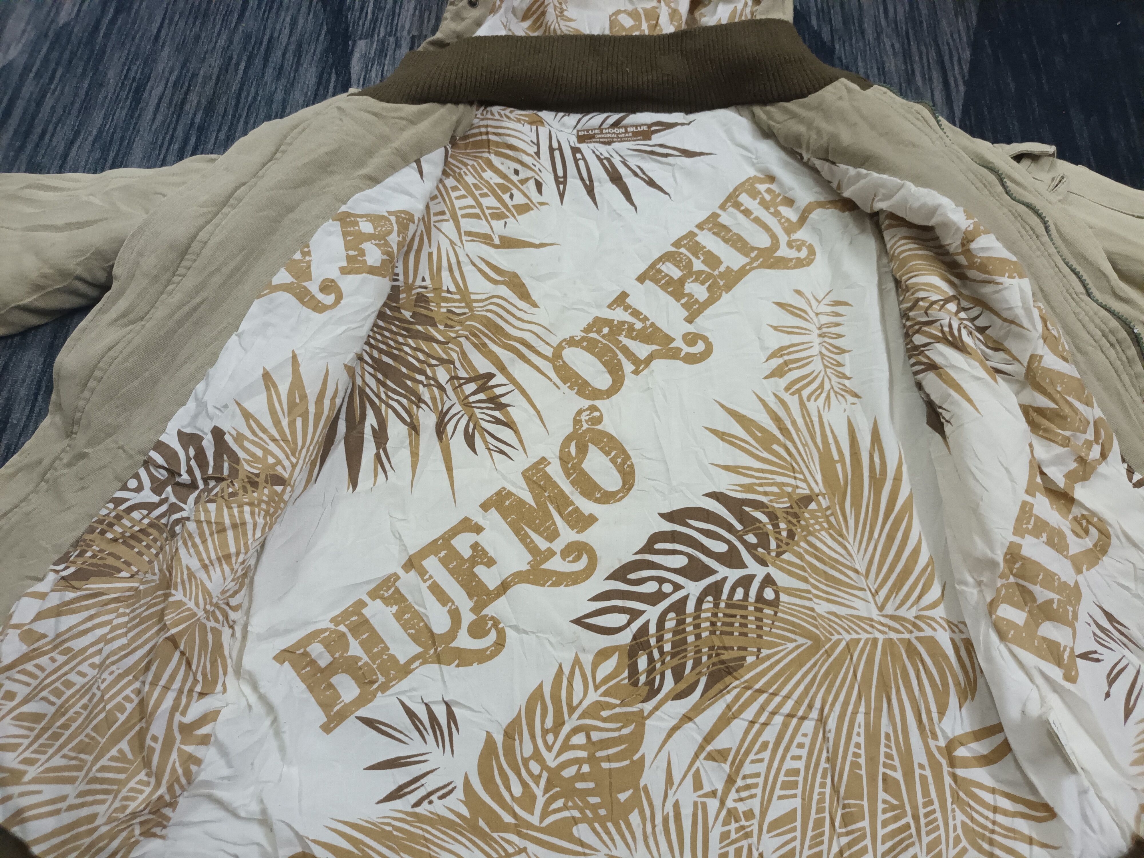 Other 🔥 BLUE MOON BLUE ALOHA HAWAII HOODIE JACKET Size US M / EU 48-50 / 2 - 8 Thumbnail