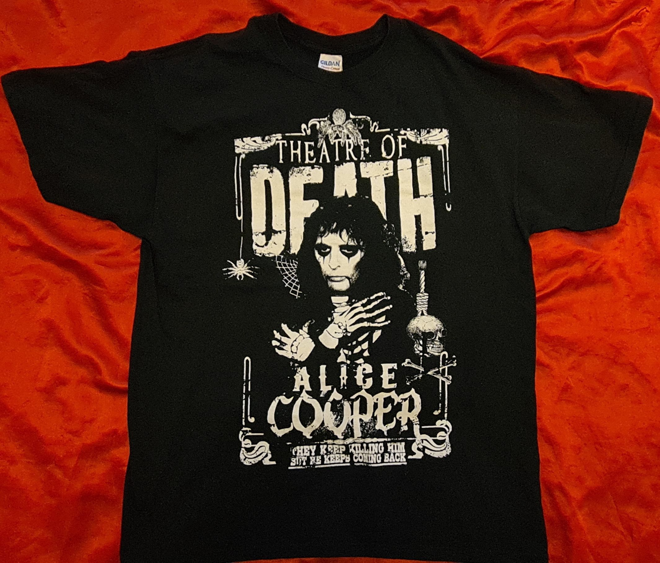 Gildan ALICE COOPER Theater Of Death shirt Size US L / EU 52-54 / 3 - 1 Thumbnail