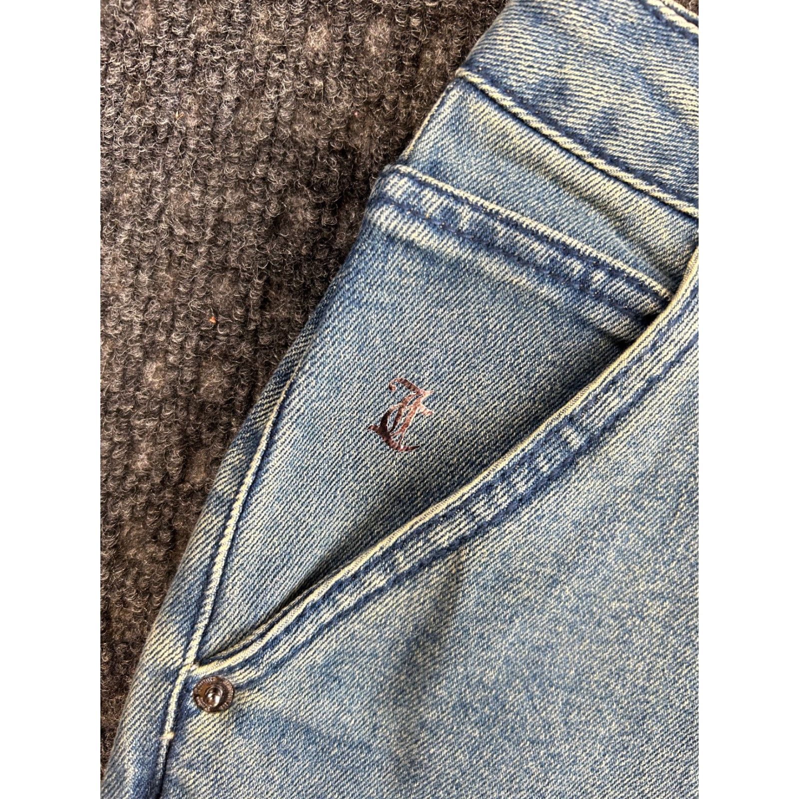 Juicy Couture VINTAGE Juicy Couture Jeans Florence Foil Spellout 7/28 Tint New NWT FAST Size 28" / US 6 / IT 42 - 3 Thumbnail