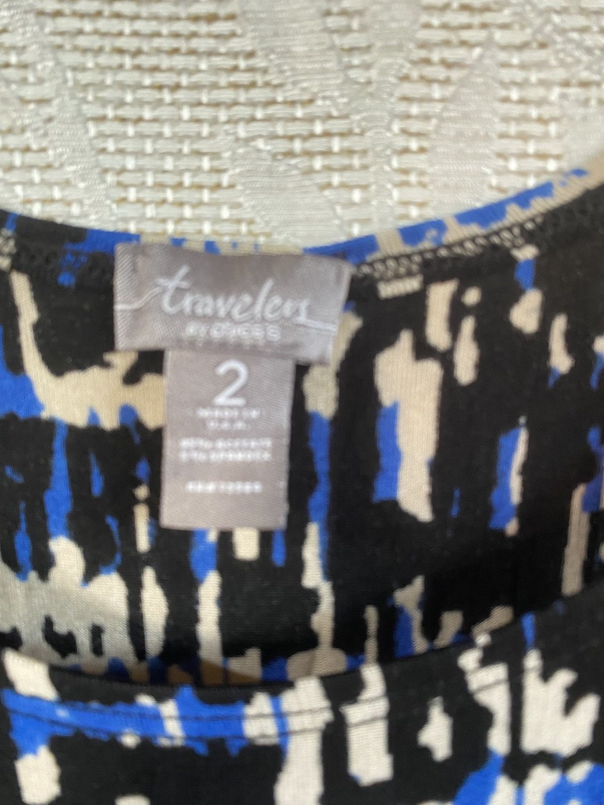 Chicos CHICO'S TRAVELERS Size 2 (Large)Top Stretch Abstract Size L / US 10 / IT 46 - 3 Thumbnail