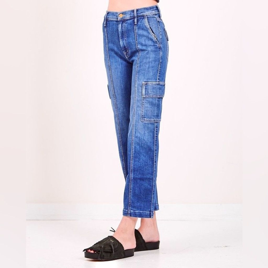 MOTHER Mother The Rambler HR Cargo Straight Ankle Jeans Size 26 Size 26" / US 2 / IT 38 - 1 Thumbnail