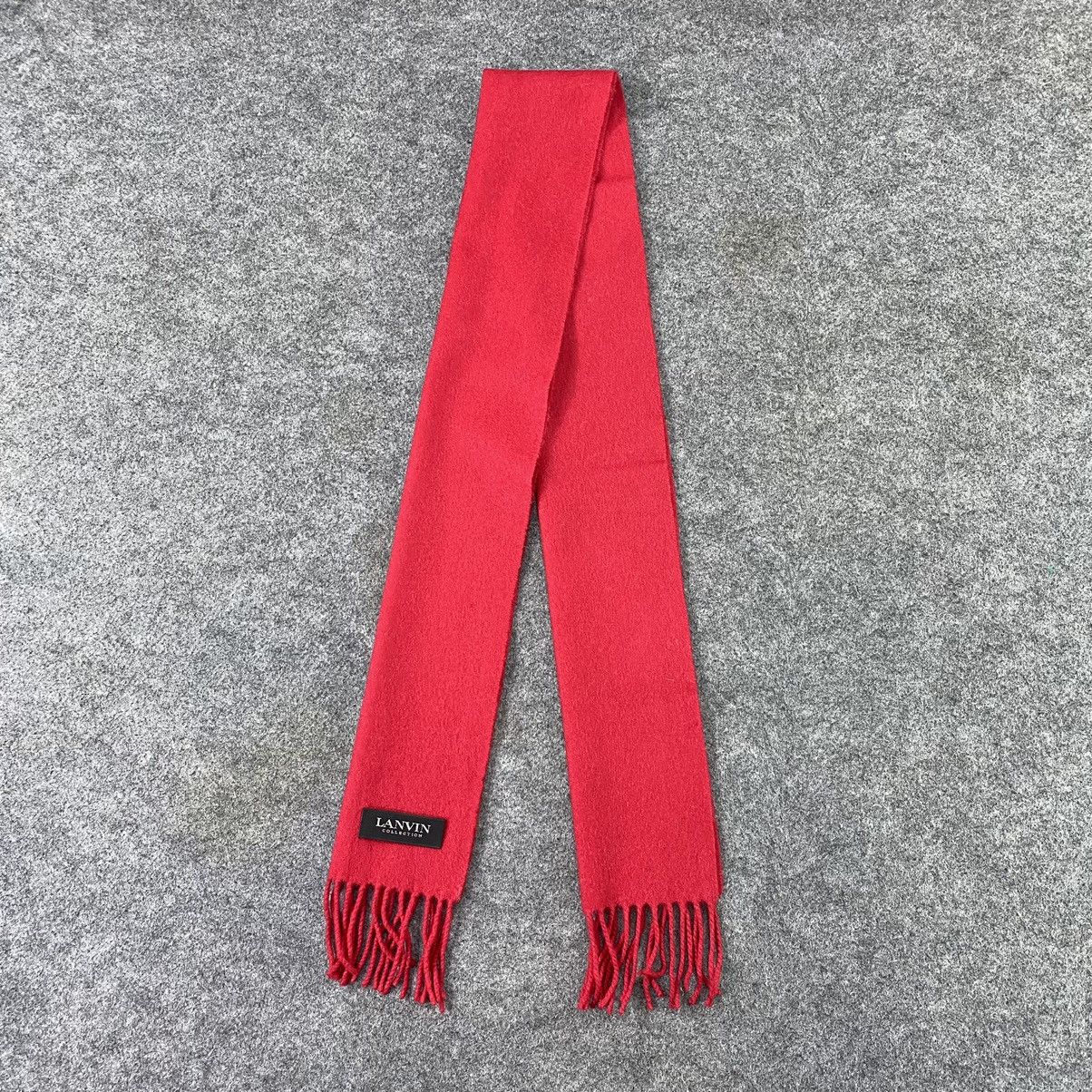 Lanvin Lanvin Red Scarf / Muffler / Neckwear - T1213 Size ONE SIZE - 2 Thumbnail