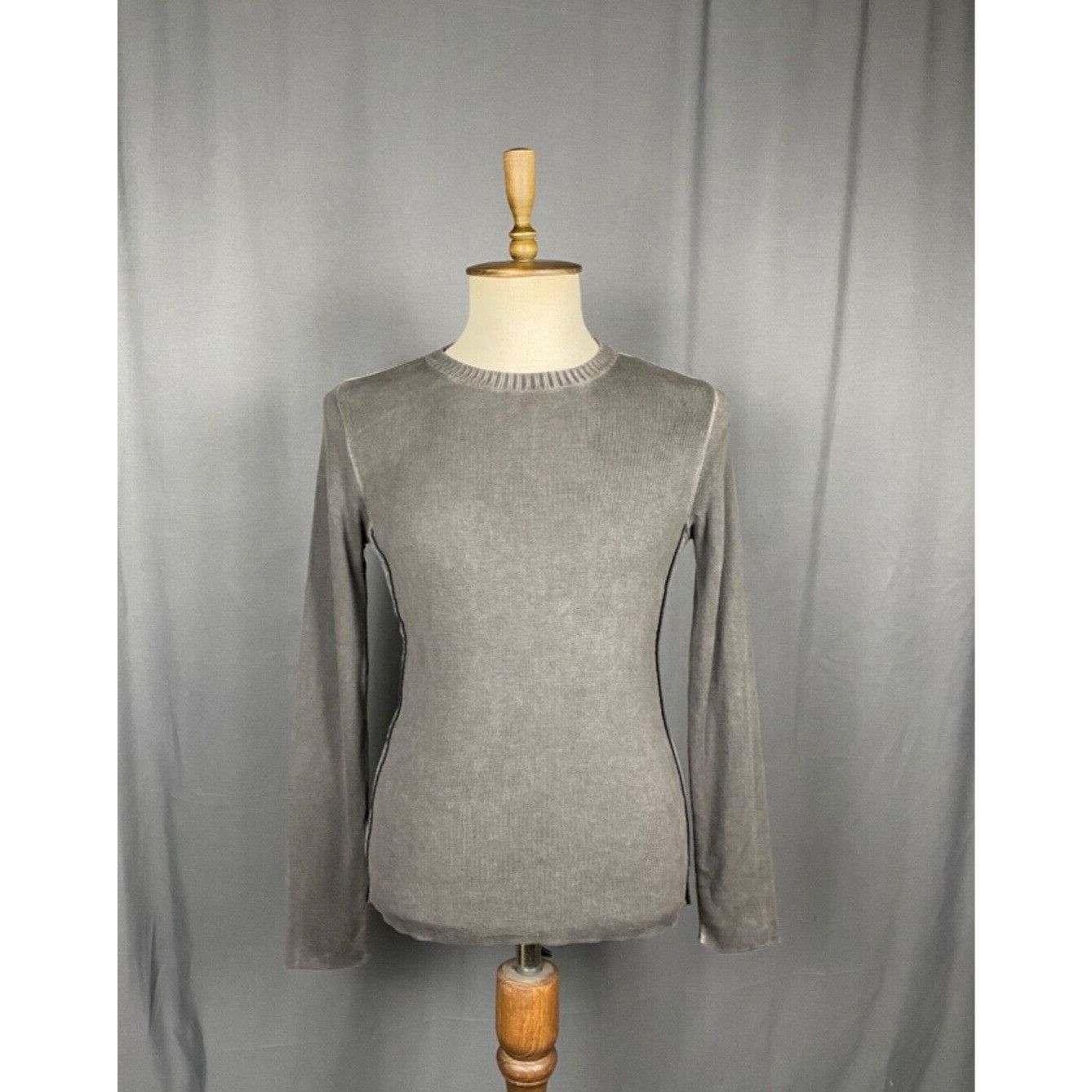 Moschino Moschino Men's Distressed Gray Crewneck Sweater Size M Size US M / EU 48-50 / 2 - 1 Thumbnail