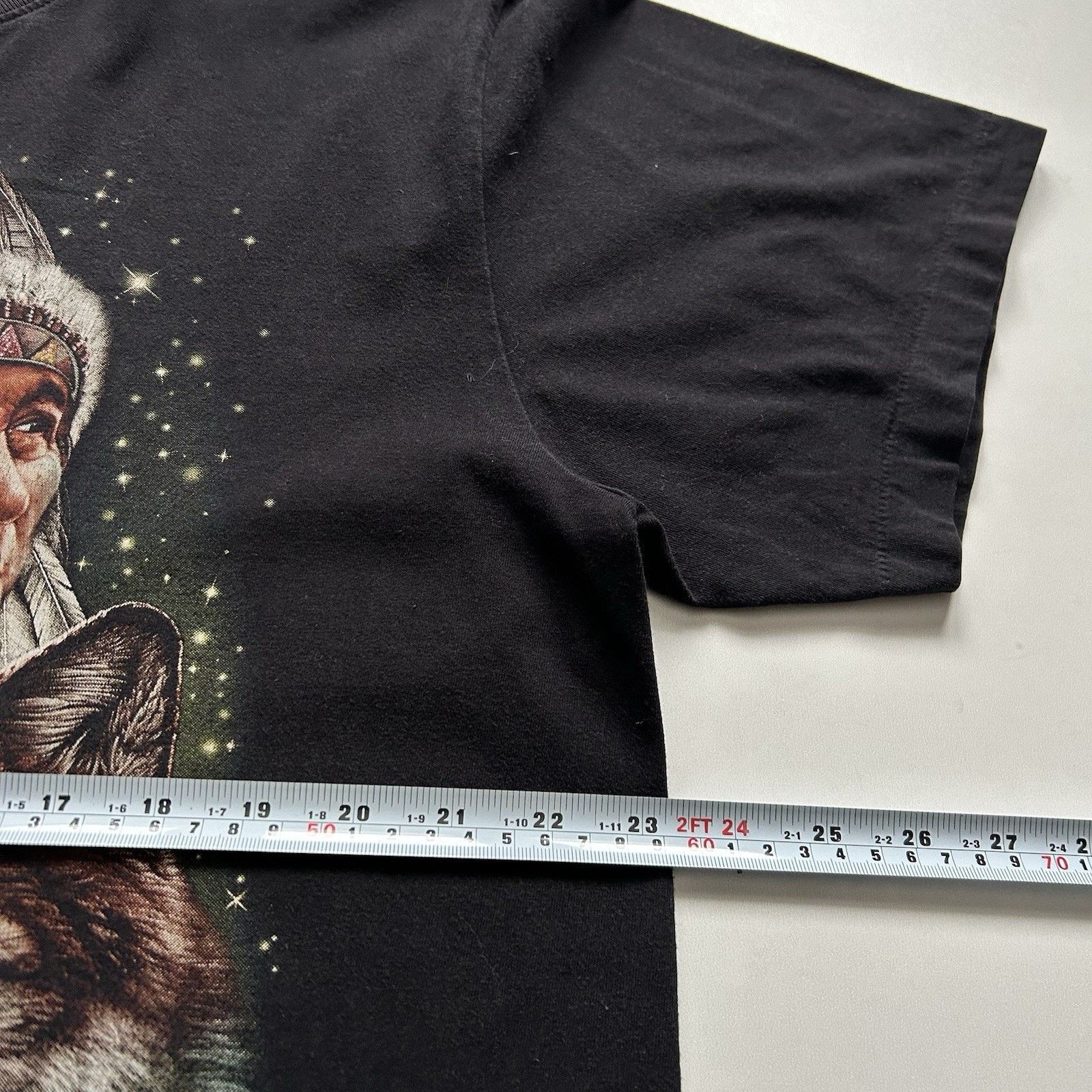 Vintage Vintage Eagle Wolf Native American T Shirt XL 90s Animal Art Size US XL / EU 56 / 4 - 5 Thumbnail