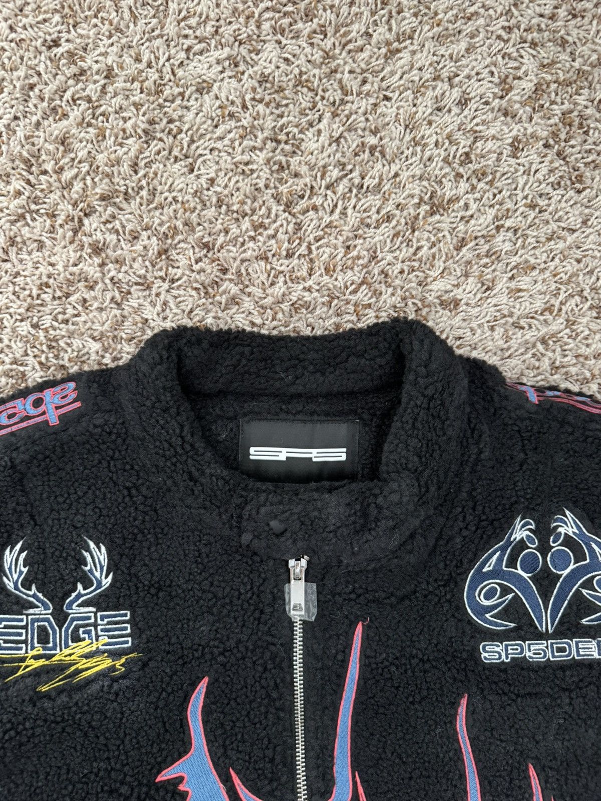 Sp5der Sp5der Black Sherpa Hunter Moto Jacket Size US M / EU 48-50 / 2 - 5 Thumbnail