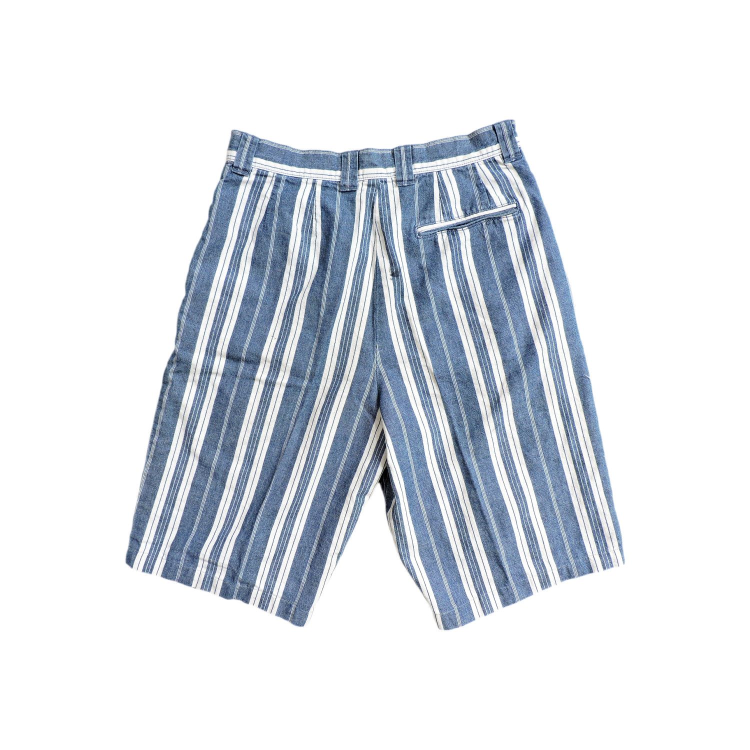 Nigel Cabourn NIGEL CABOURN STRIPED SHORT PANTS Size US 30 / EU 46 - 2 Thumbnail