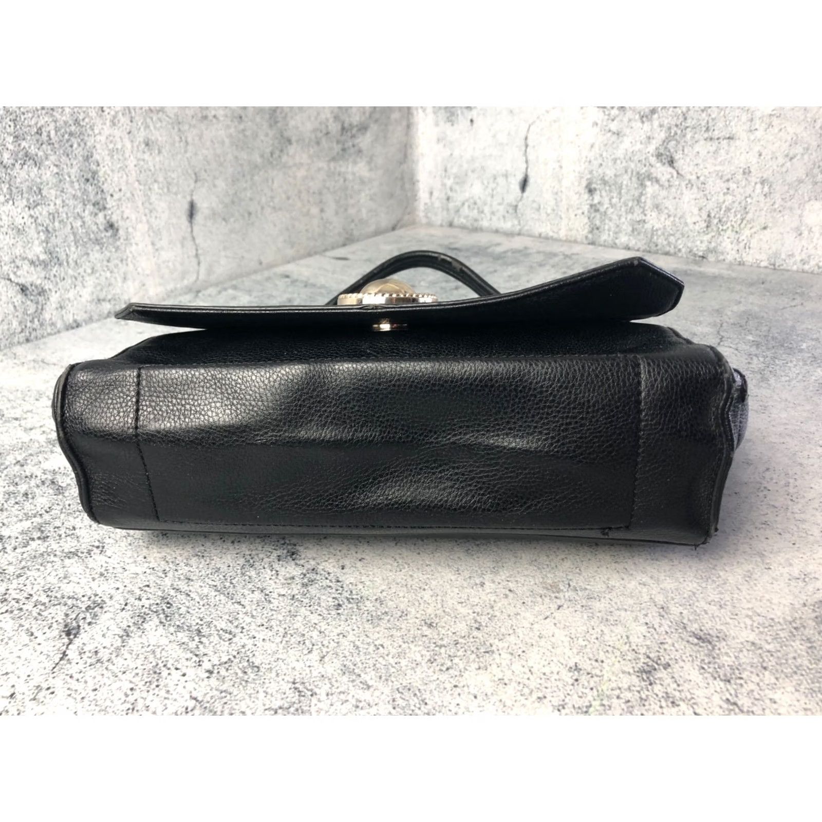 Versace Jeans Couture Versace Jeans Women's Handbag Croc-Embossed Black Polyester Logo Bag Size 32" / US 10 / IT 46 - 7 Thumbnail