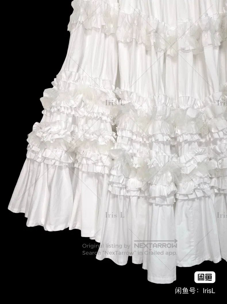 Comme des Garcons Comme Des Garcons size S Layered, lace, pleats, tiered, pu Size 22" - 3 Thumbnail