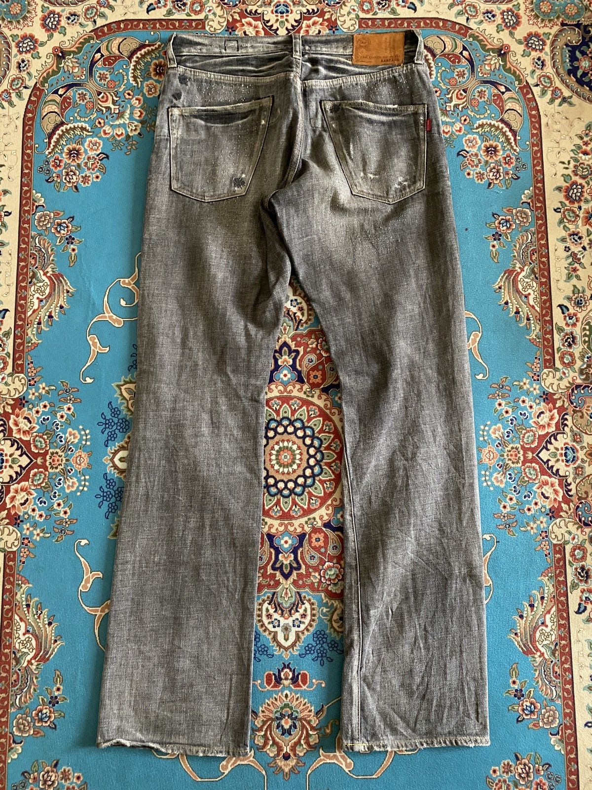 Japanese Brand Japanese Brand Bartack Distressed Denim Size US 31 - 3 Thumbnail
