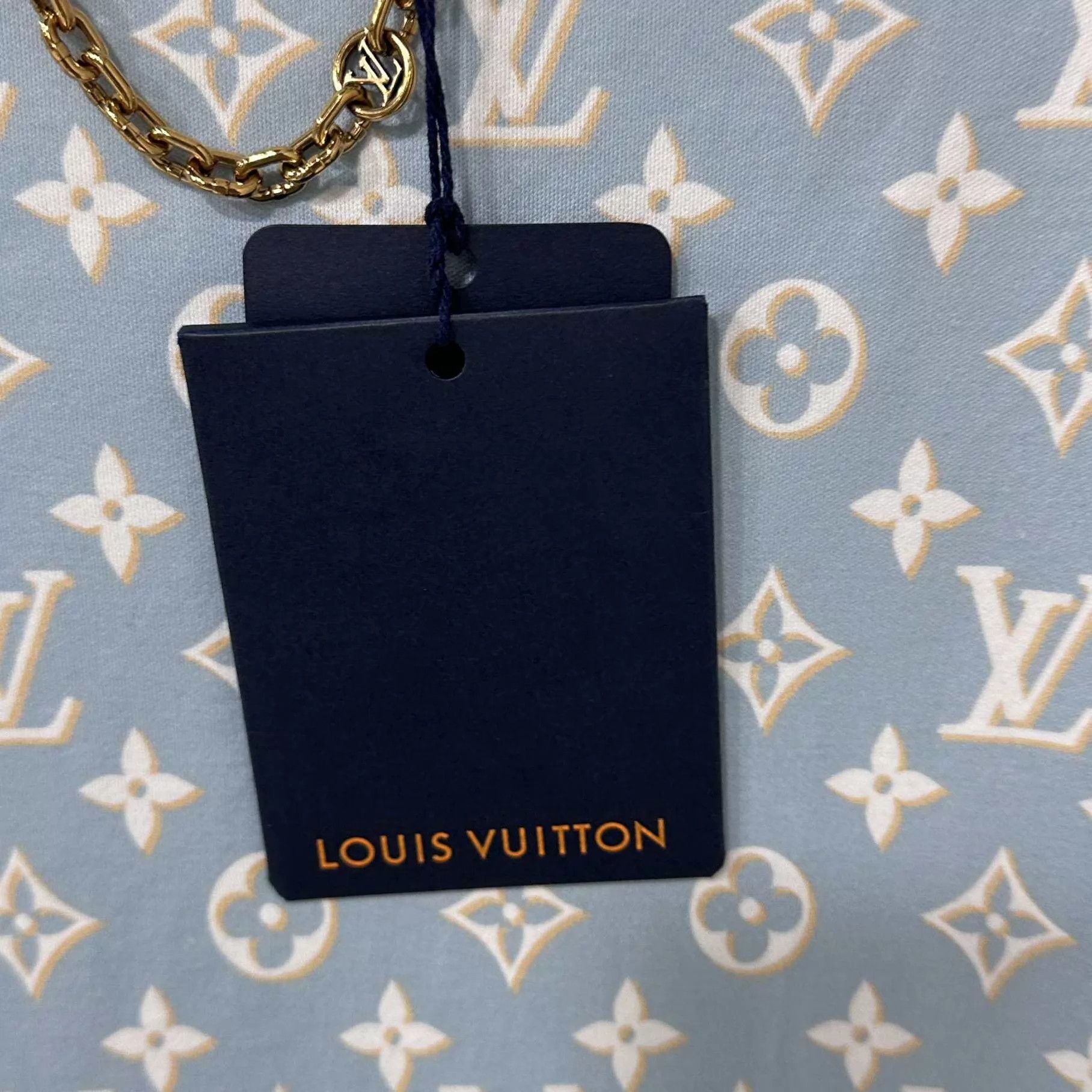 Louis Vuitton LV Monogram All-Over Light Blue Dress L New Size L / US 10 / IT 46 - 4 Thumbnail