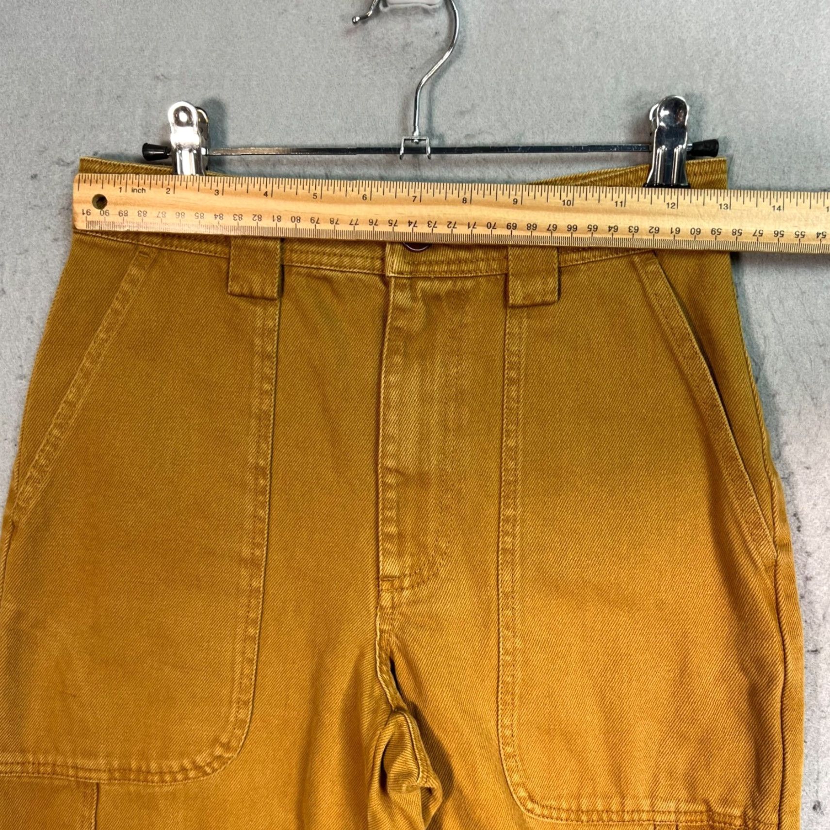Alex Mill VINTAGE Alex Mill Womens Pants Chino 25 Mustard Yellow Cotton Blend Tapered Front Flat 29in Inseam Womens Size 42" / US 20 - 5 Thumbnail