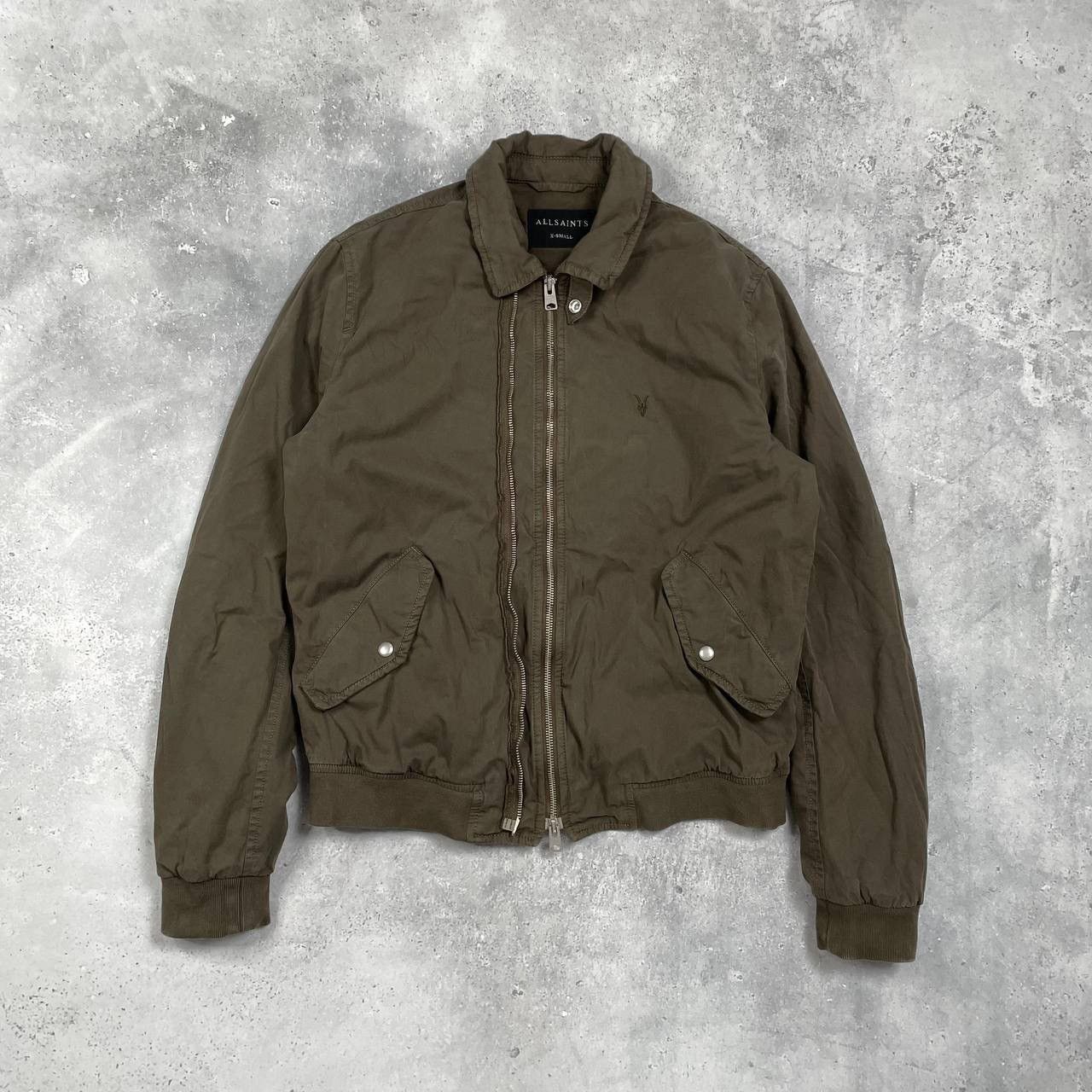 Allsaints Allsaints Nicks Double Zip Bomber Jacket Khaki Size XS Size US XS / EU 42 / 0 - 1 Thumbnail