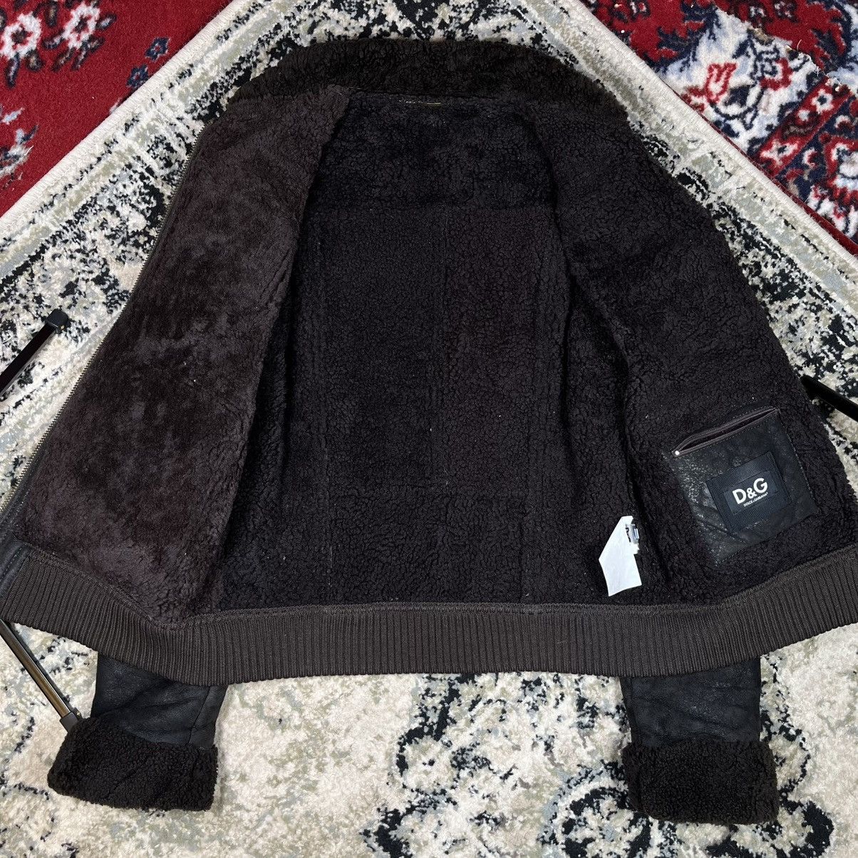 Dolce & Gabbana AW2009/10 Dolce & Gabbana Utility Bomber Shearling Jacket Size US L / EU 52-54 / 3 - 13 Thumbnail