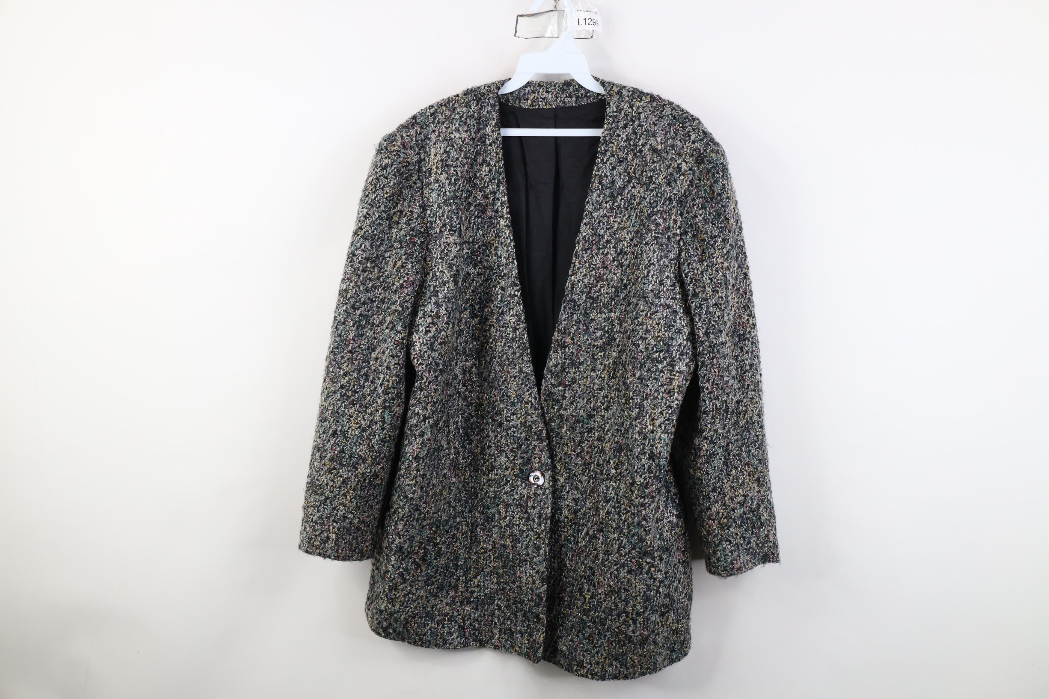 Vintage Vintage 90s Streetwear Rainbow Fleck Blazer Suit Jacket USA Size XL / US 12-14 / IT 48-50 - 1 Thumbnail