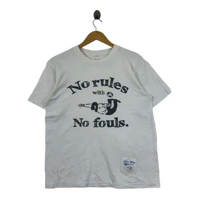 Vintage WIN OR WIN No Rules With No Fouls Football Tee Shirt Size US M / EU 48-50 / 2 - 1 Thumbnail