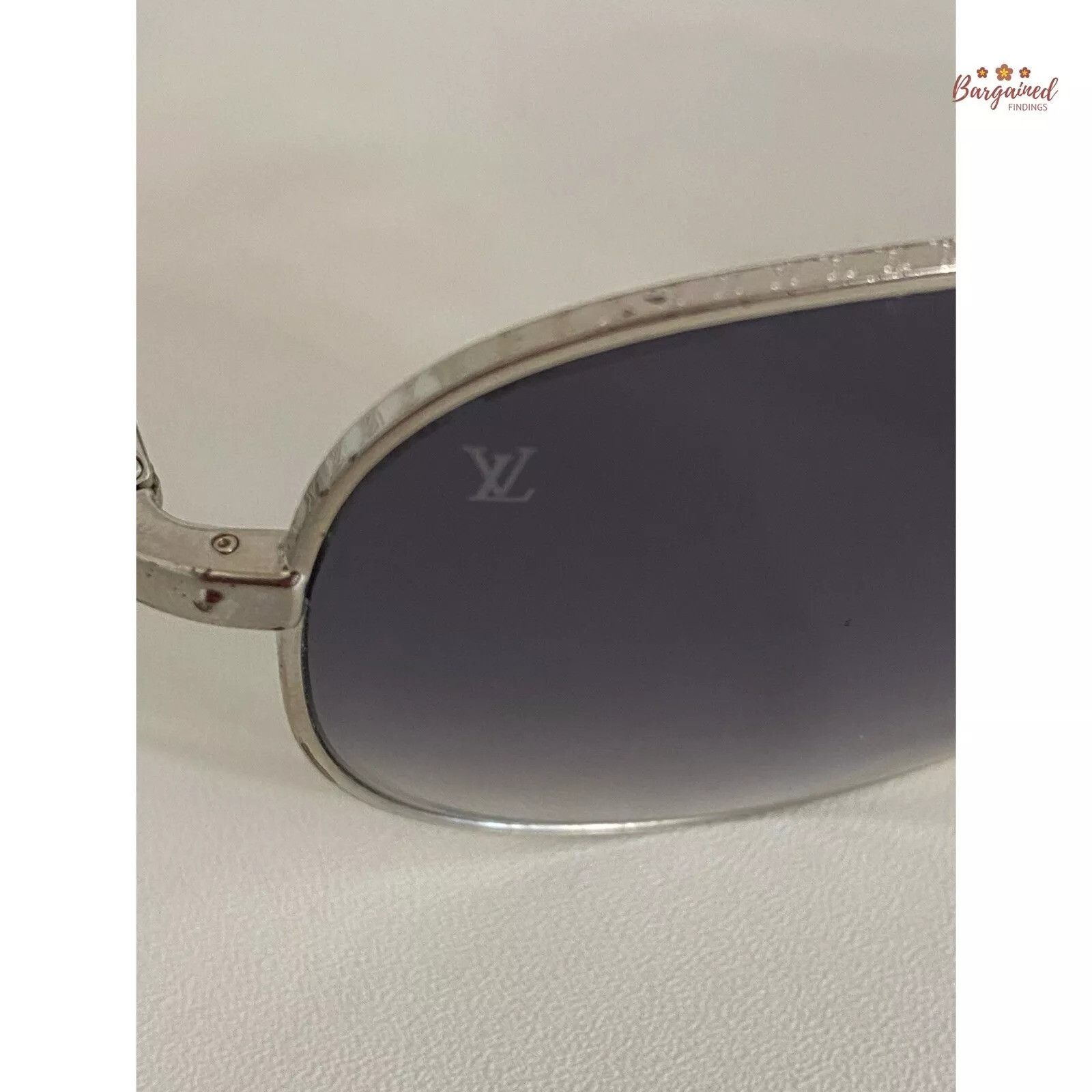 Louis Vuitton LOUIS VUITTON Damier Azur Conspiration Pilote Sunglasses Size ONE SIZE - 2 Thumbnail