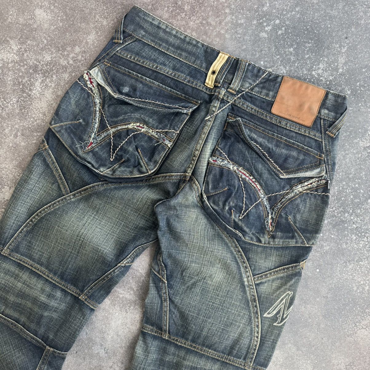 Hysteric Glamour Japanese Style Vintage Avant Garde Washed Jeans Size US 31 - 4 Thumbnail