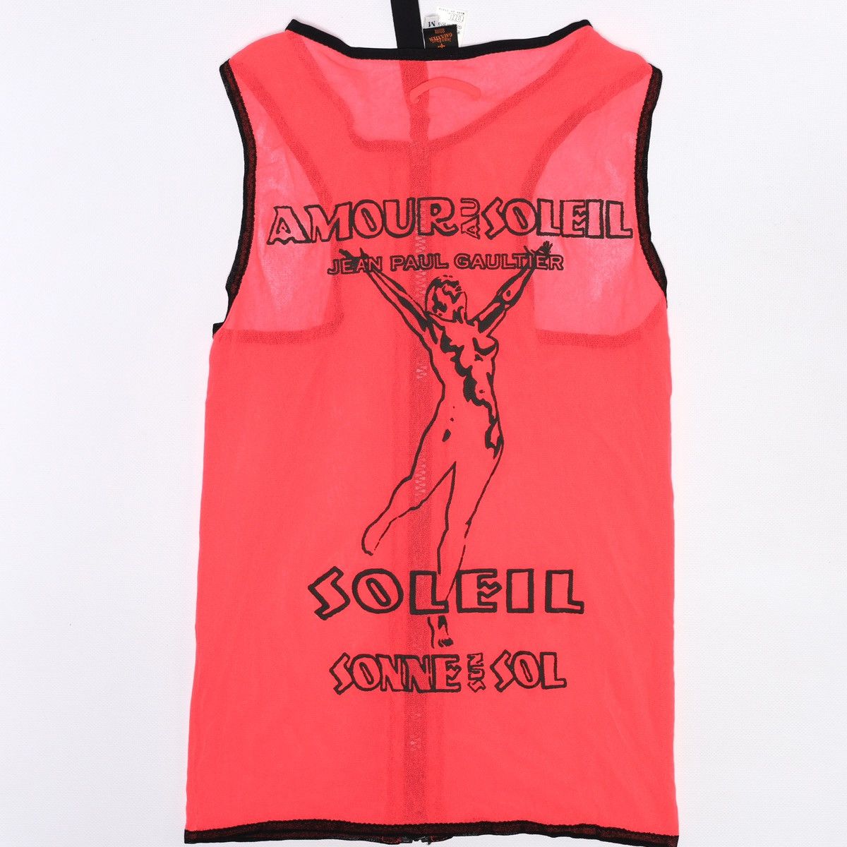 Jean Paul Gaultier Jean Paul Gaultier Vintage Amour Au Soleil Mesh Tank Top Zip Size M / US 6-8 / IT 42-44 - 4 Thumbnail
