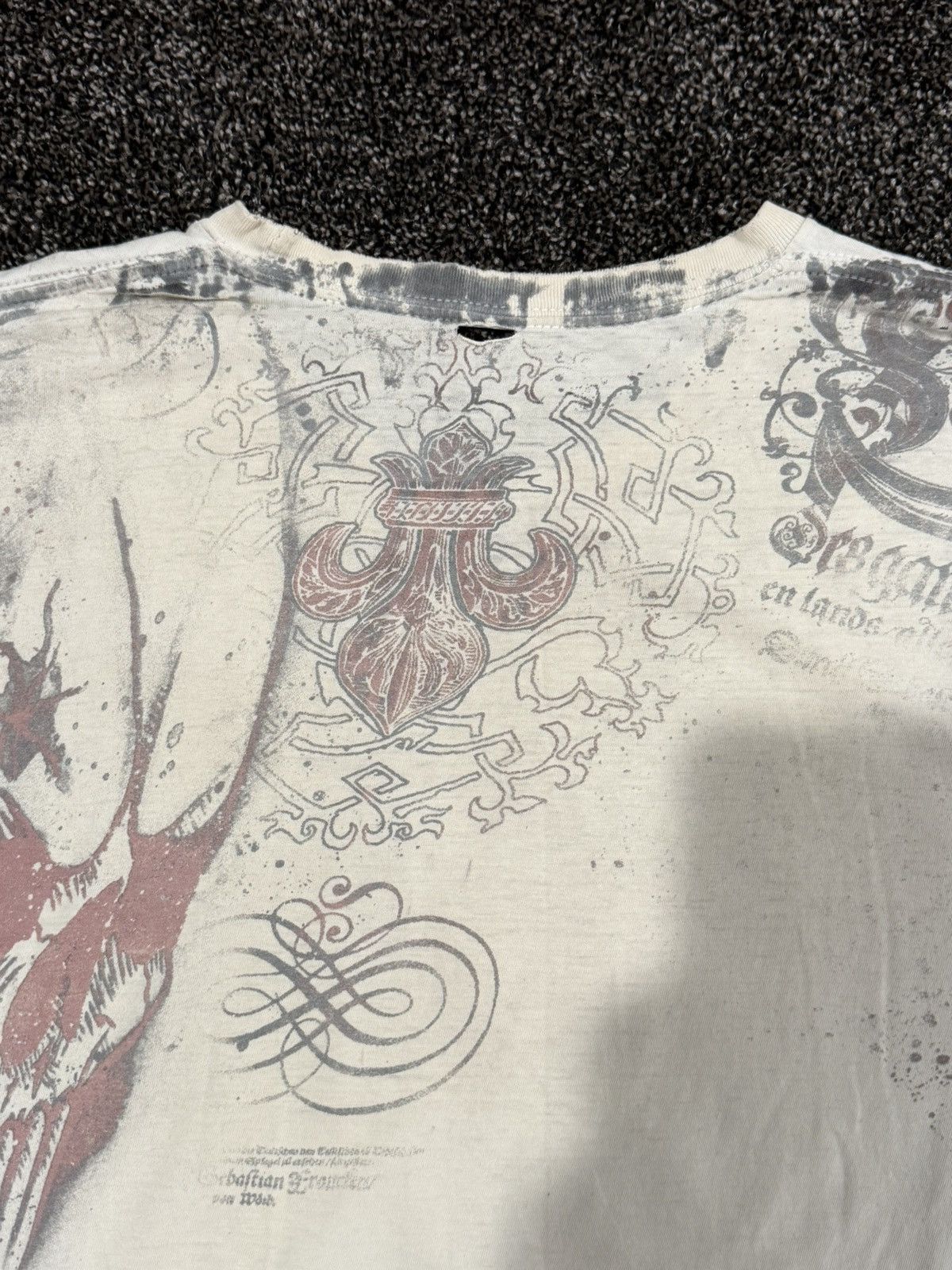 Vintage Vintage Y2K Original Trade Mark Grey Star Grunge T-Shirt Size US XL / EU 56 / 4 - 10 Thumbnail