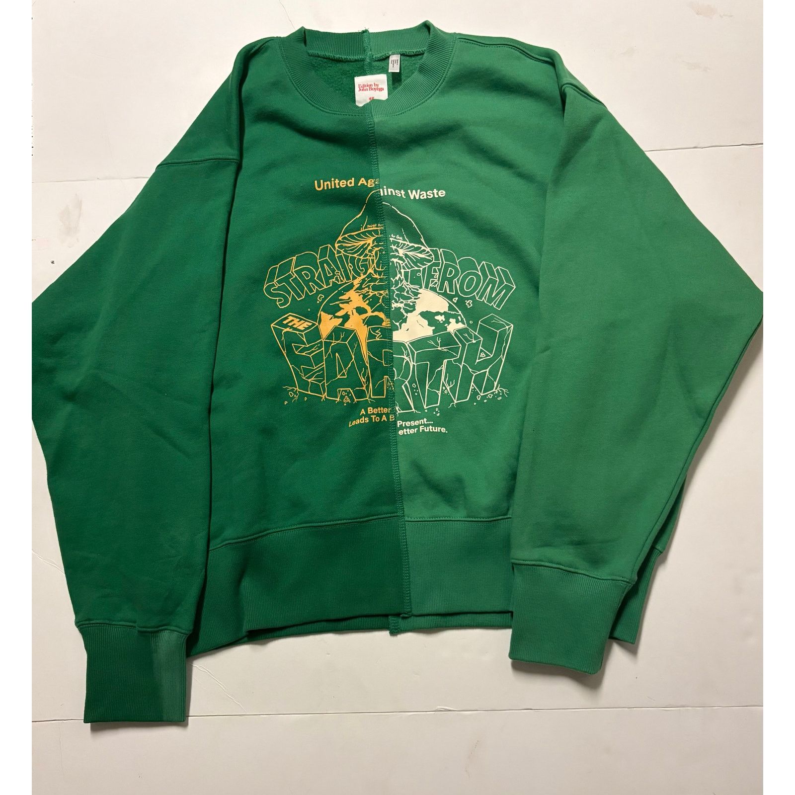 H&M H&M John Boyega crewneck green environmental large Size US L / EU 52-54 / 3 - 1 Thumbnail