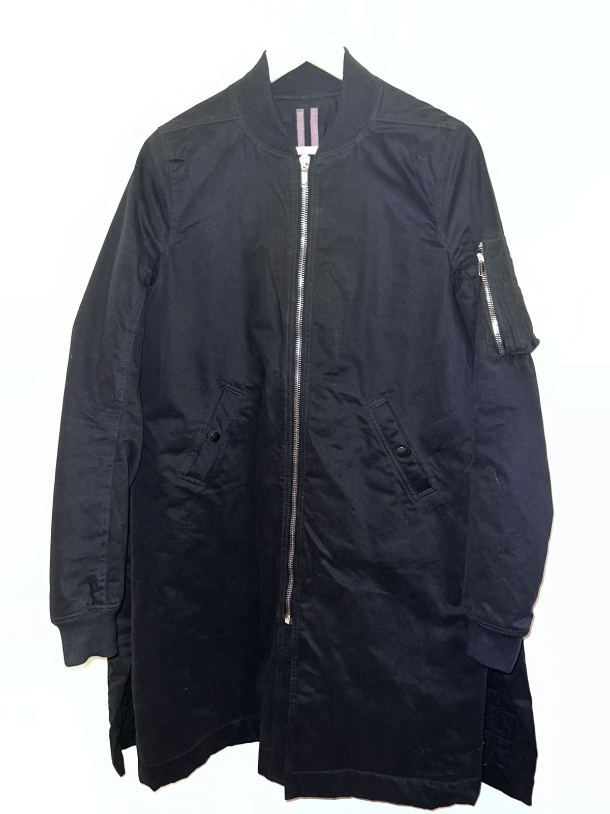 Rick Owens Drkshdw Rick Owens Drkshdw Long Bomber Jacket Size S / US 4 / IT 40 - 7 Thumbnail