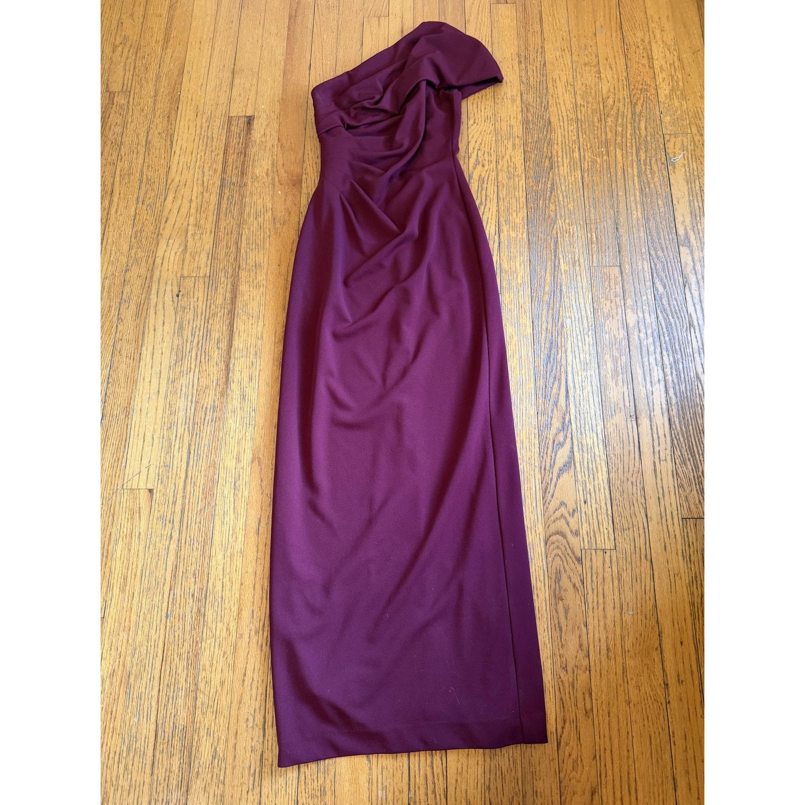 Other Red One Shoulder Gown Formal Evening Wedding size 0 Size XS / US 0-2 / IT 36-38 - 1 Thumbnail
