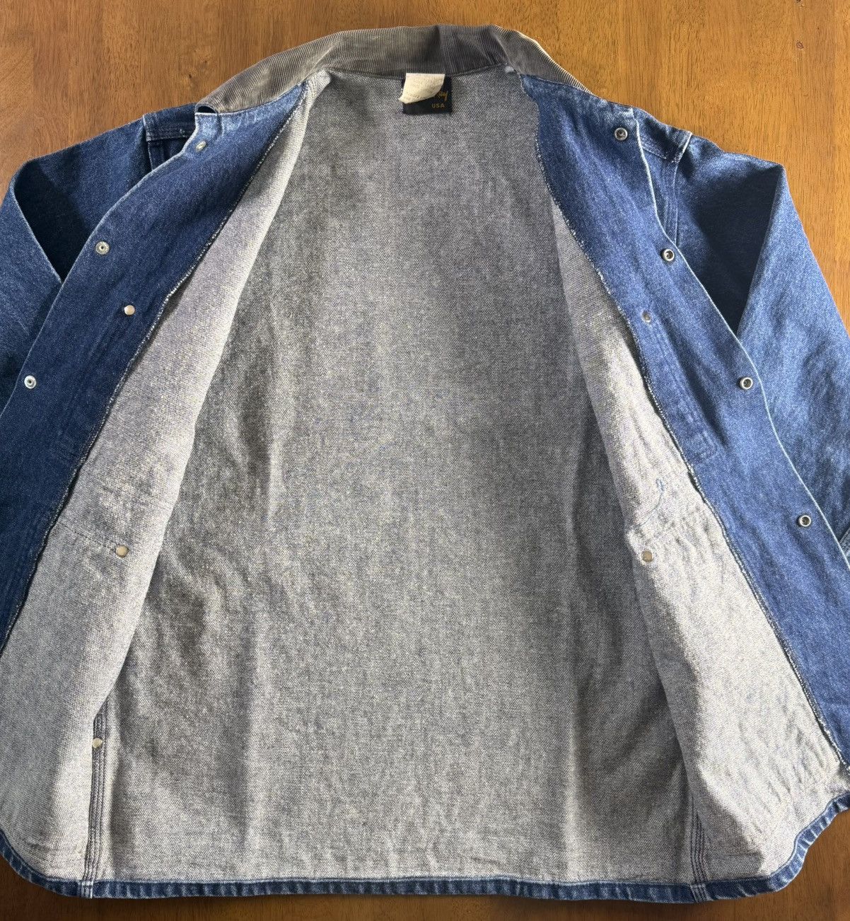 Stan Ray Vintage 90s Stan Ray USA Denim Chore Coat Coverall M Size US M / EU 48-50 / 2 - 3 Thumbnail