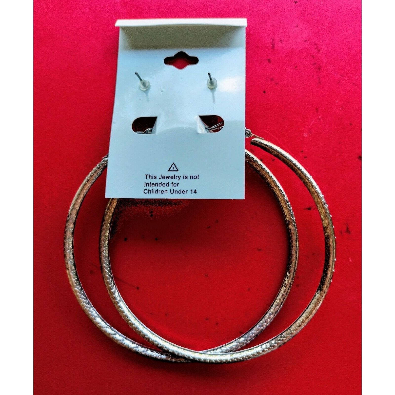 Other 2 Pairs Earrings Hoops Studs Fashion Jewelry Alloy Lot 3.5 i Size ONE SIZE - 7 Thumbnail