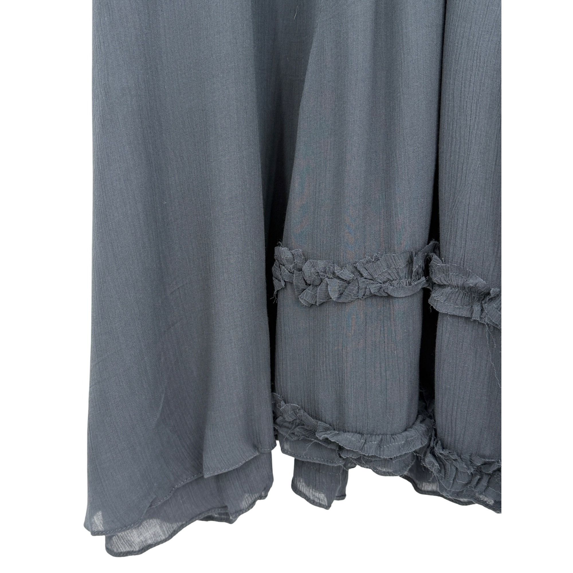 Free People RARE Vtg NWT Free People Gray Lace Crochet Maxi Slip Dress | Size M / US 6-8 / IT 42-44 - 5 Thumbnail
