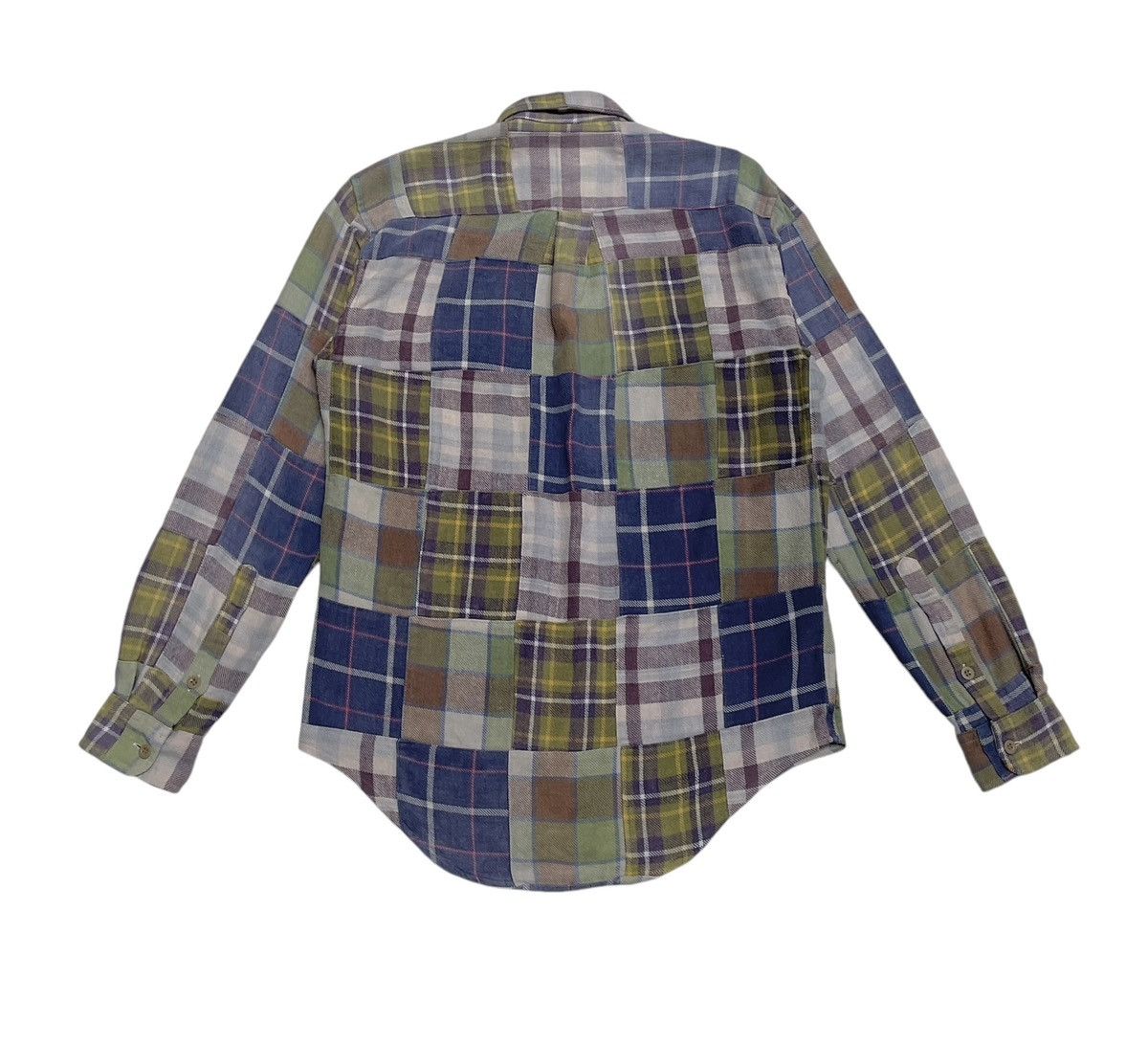 Pherrow's Rare Vintage Japanese Brand Pherrows Patchwork Shirt 1990s Size US M / EU 48-50 / 2 - 2 Thumbnail