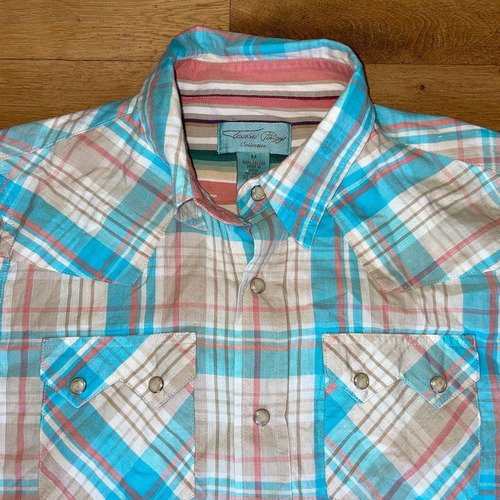 Japanese Brand × Vintage TASHA POLIZZI MEN'S SHIRT LONG SLEEVE 100% COTTON Size M Size US M / EU 48-50 / 2 - 3 Thumbnail