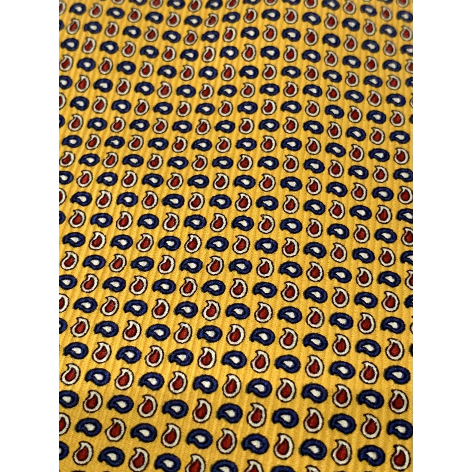 Ralph Lauren Lauren Ralph Lauren Tie Necktie 100% Silk Yellow Size ONE SIZE - 2 Thumbnail
