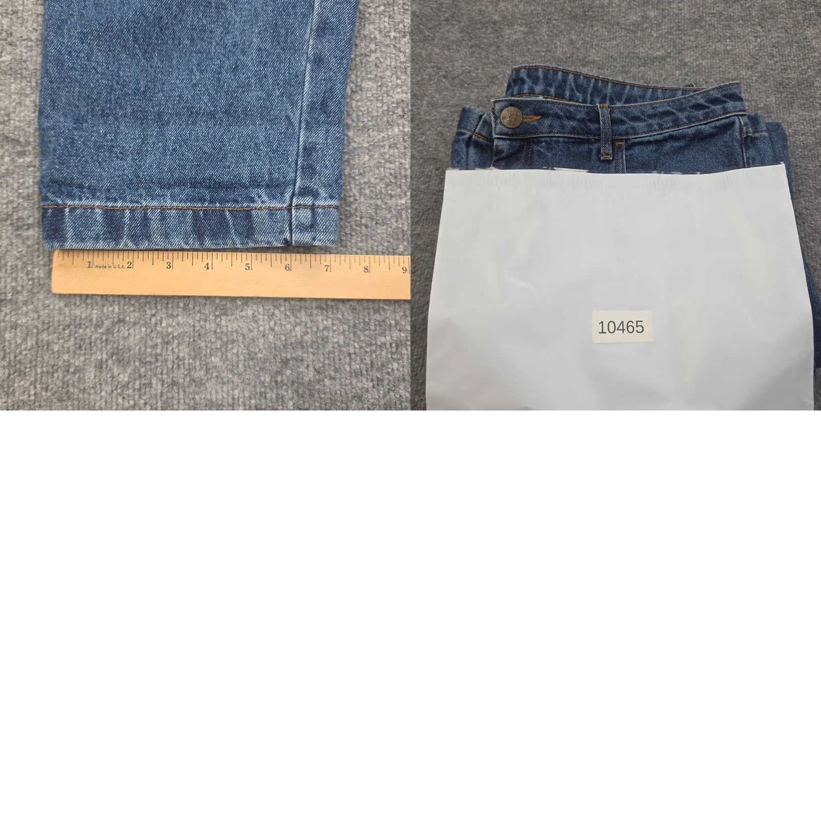 Vintage Lucy and Yak Jeans Womens W36 / L Blue Denim Tapered Relaxed High Rise Jeans Size 25" / US 0 / IT 36 - 10 Thumbnail