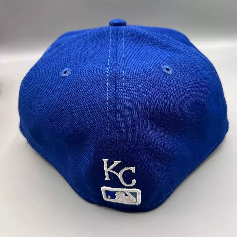New Era Kansas City Chiefs Hat Men 7 5/8 World Series MLB Fitted Cap Size ONE SIZE - 6 Thumbnail