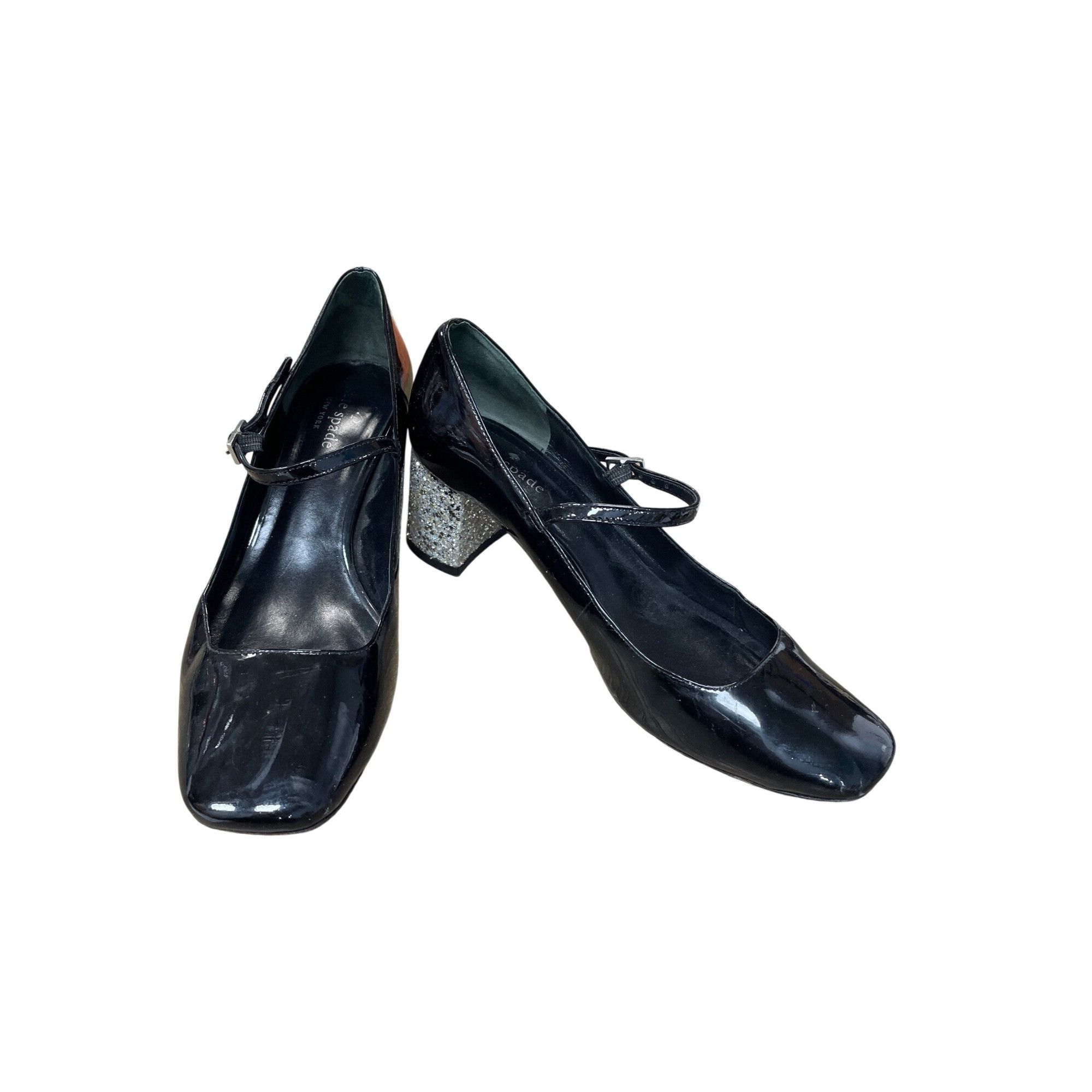 Kate Spade Kate Spade NY Wms Black Patent Leather Mary Jane Heels Glit Size US 8 / IT 38 - 14 Thumbnail