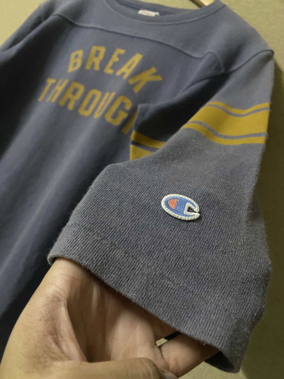 Champion × Neighborhood × Vintage Vintage 80s Champion x Neigborhood Break Through 3q Tshirt Size US M / EU 48-50 / 2 - 6 Thumbnail