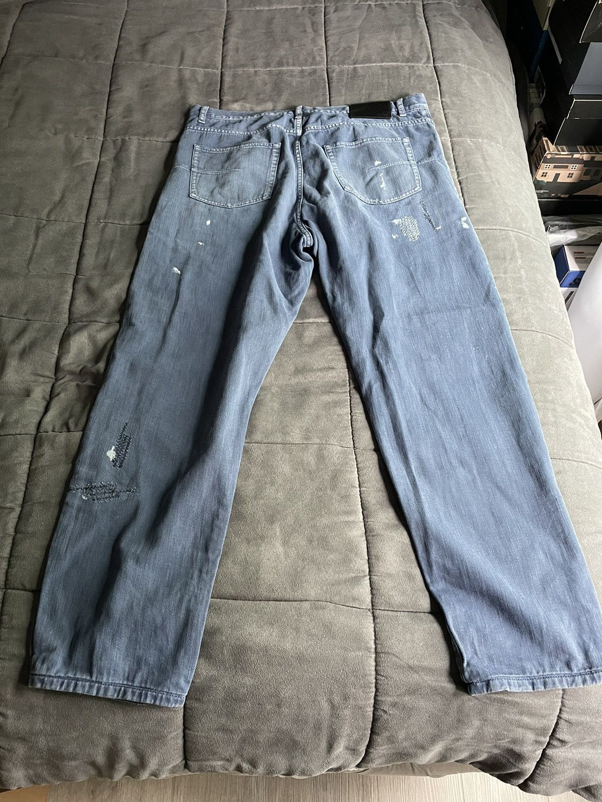 Dior Dior Raymond Pettibon Mona Lisa Distressed Denim Pants Size US 34 / EU 50 - 5 Thumbnail