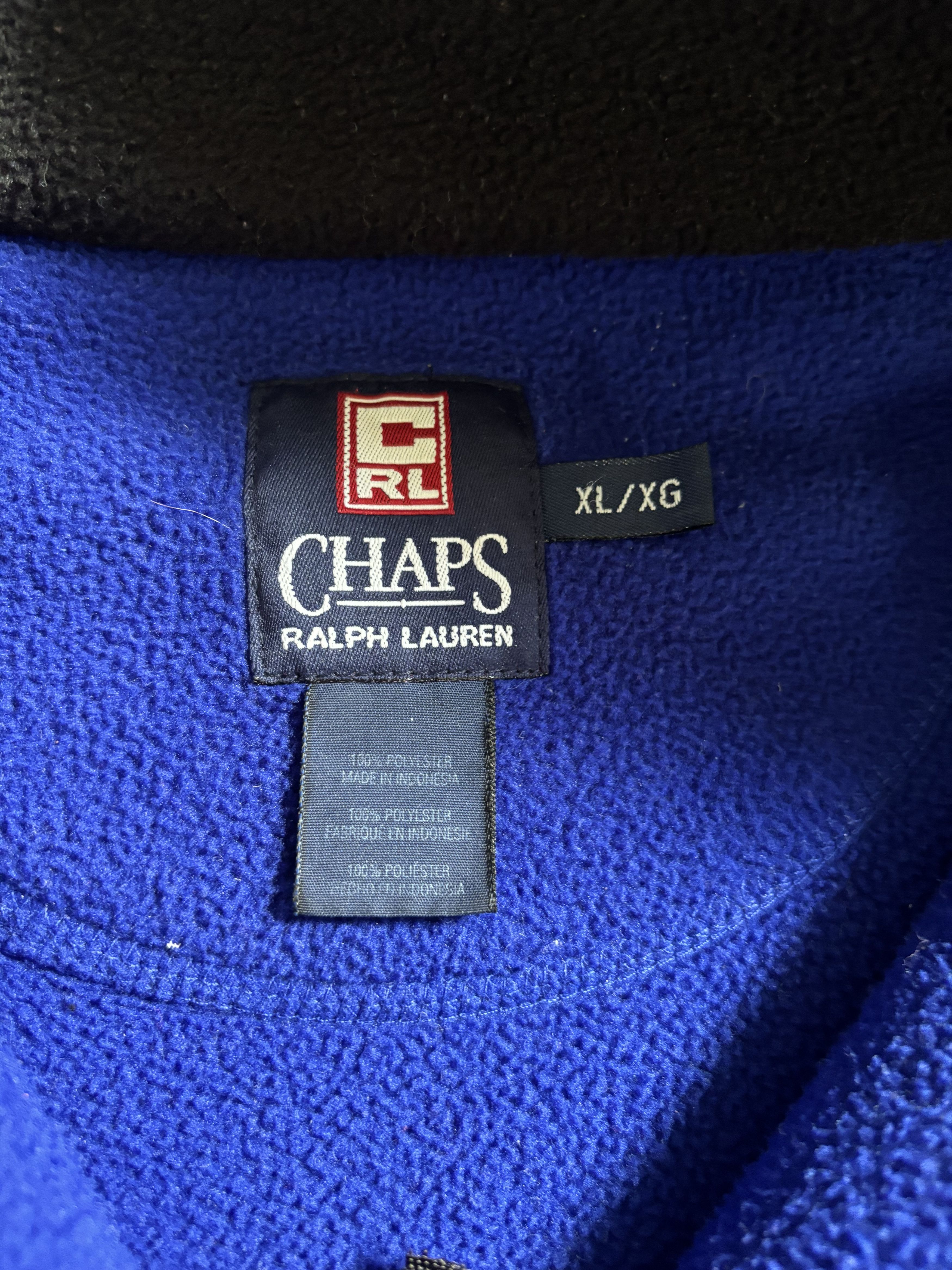 Chaps Ralph Lauren Vintage Chaps Ralph Lauren Oversized Fleece Quarterzip Size US XL / EU 56 / 4 - 2 Thumbnail