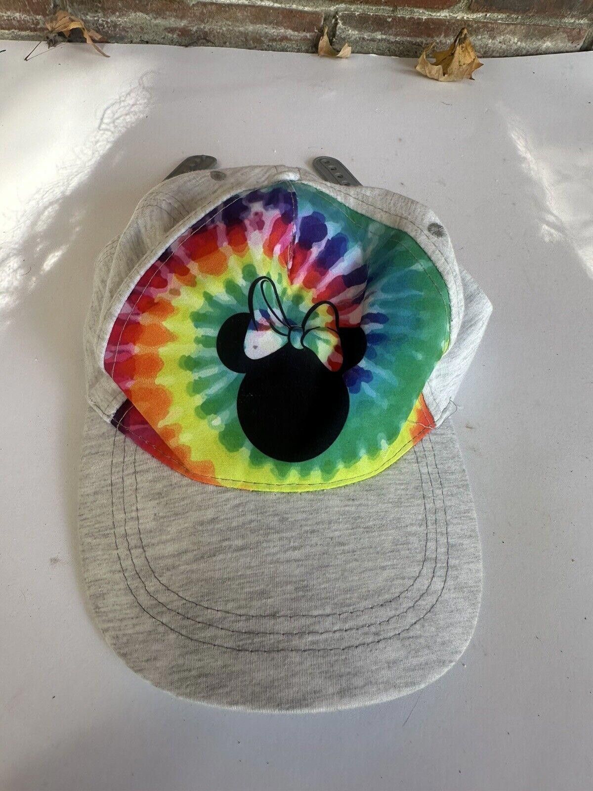 Disney Disney Minnie Mouse Tie Dye Baseball Hat Girls One Size Size ONE SIZE - 1 Thumbnail